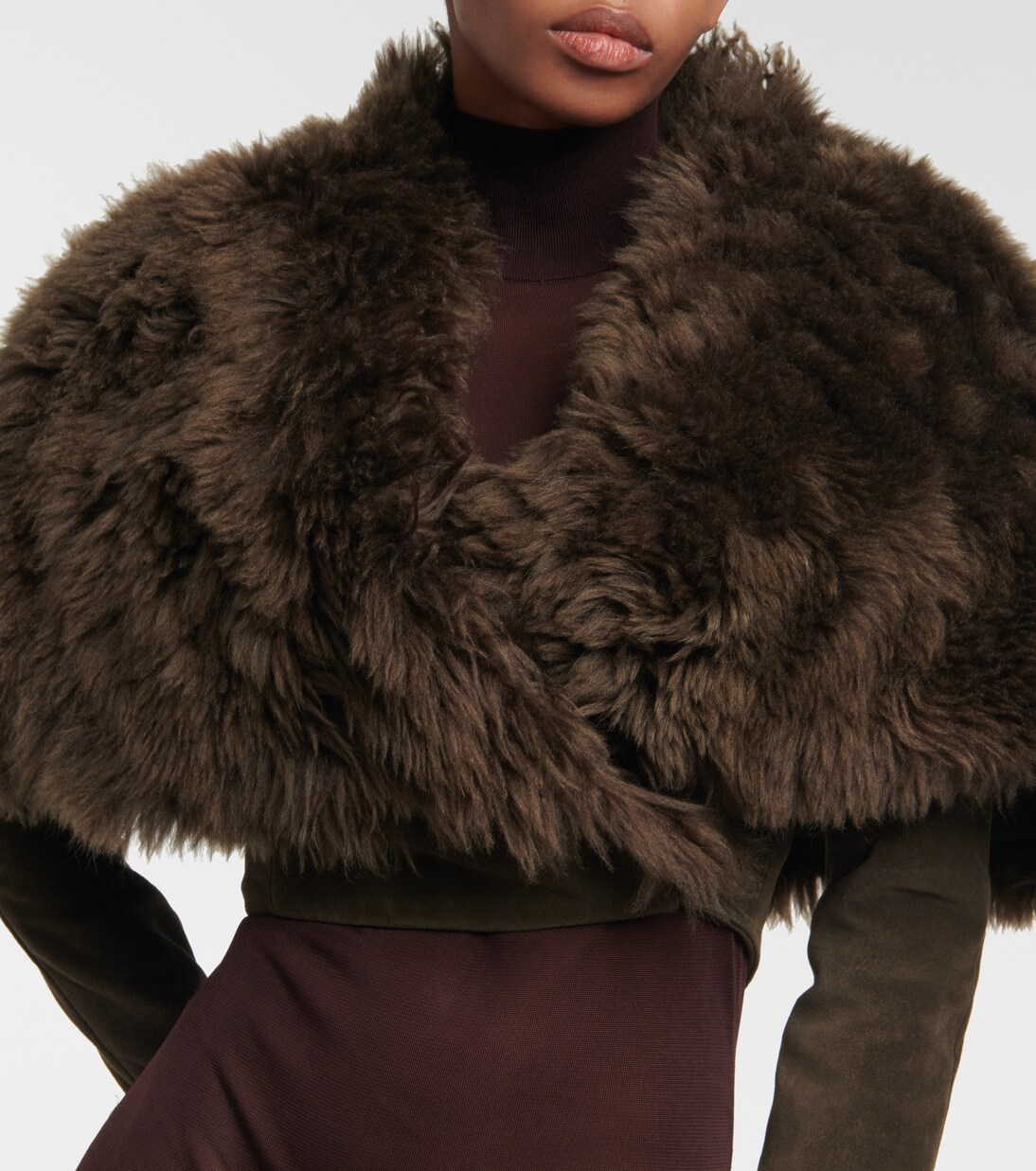 AROHA SUEDE CROPPED JACKET main image 1