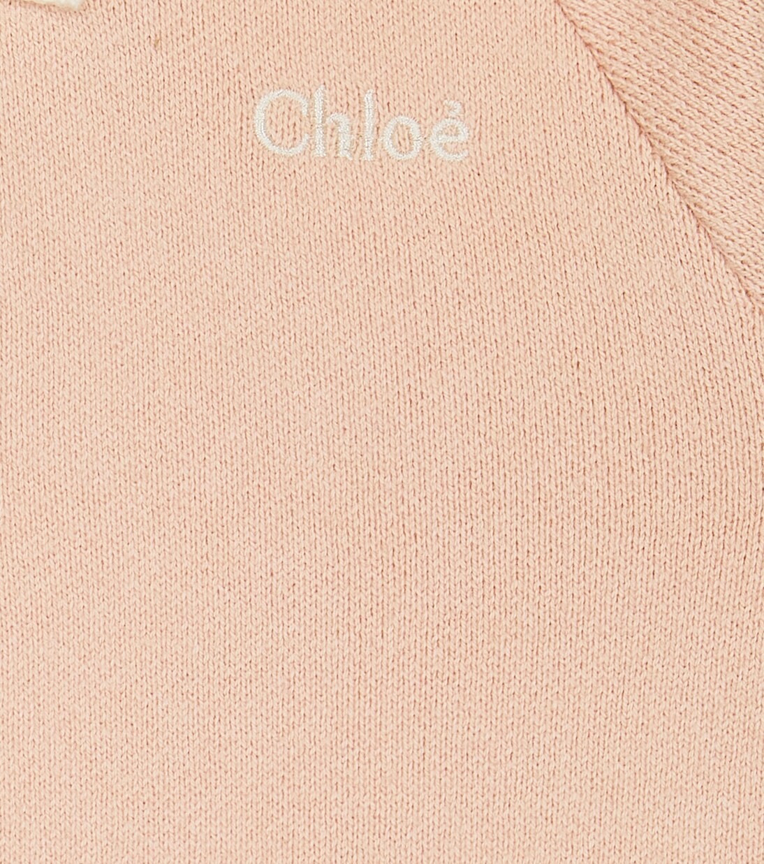 Baby scalloped padded coat in pink - Chloe Kids | Mytheresa