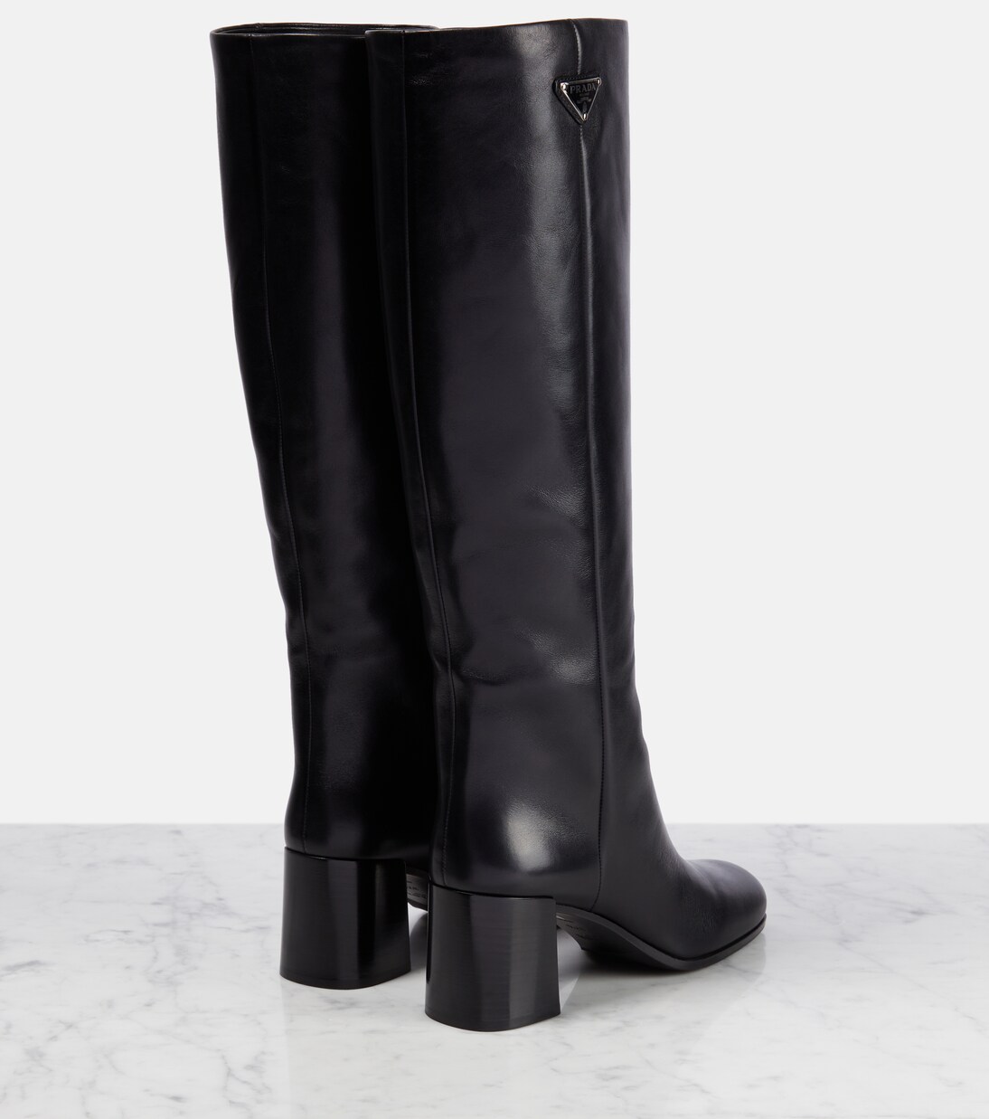 Stiefel aus Leder in Schwarz - Prada | Mytheresa 