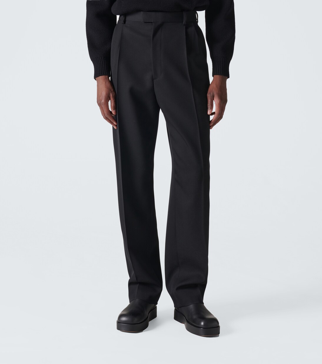 Bottega Veneta Black Wool Tailored Pants