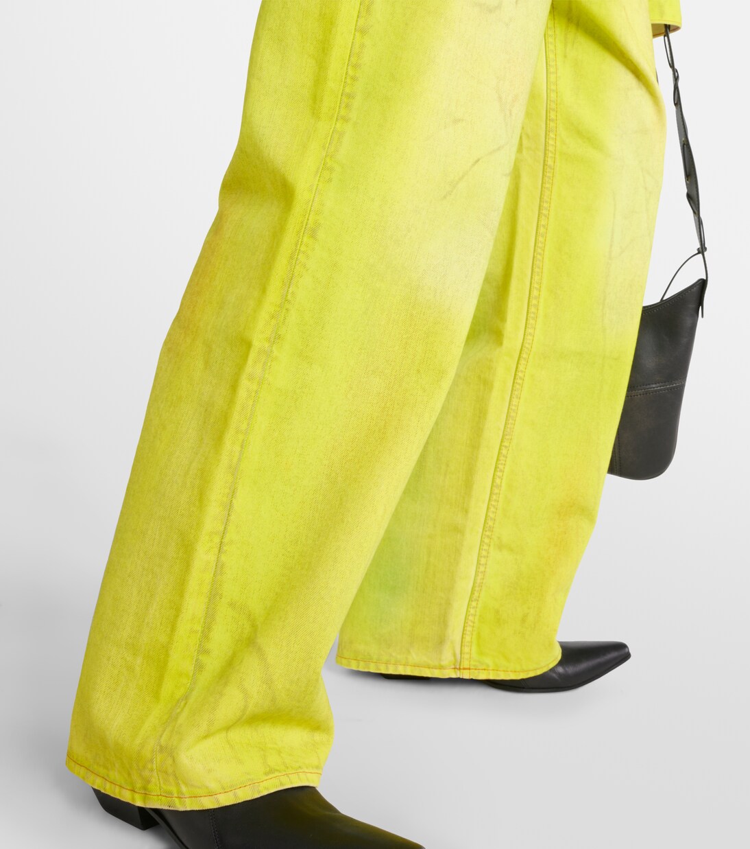 Low-Rise Wide-Leg Jeans 1981F in Gelb - Acne Studios | Mytheresa 