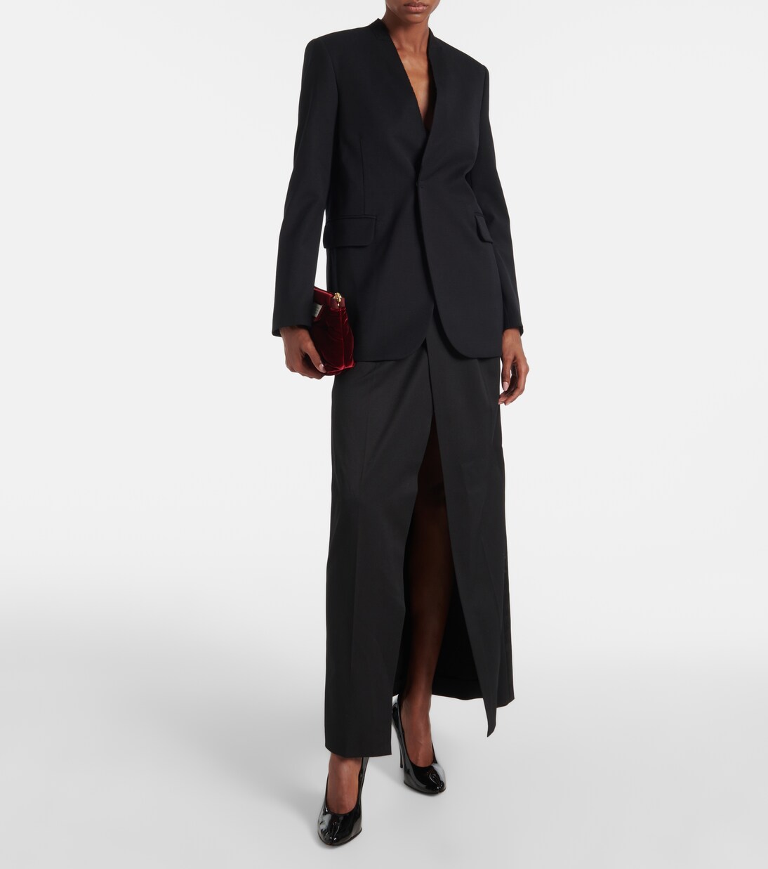 Distressed blazer in black - MM 6 Maison Margiela | Mytheresa 