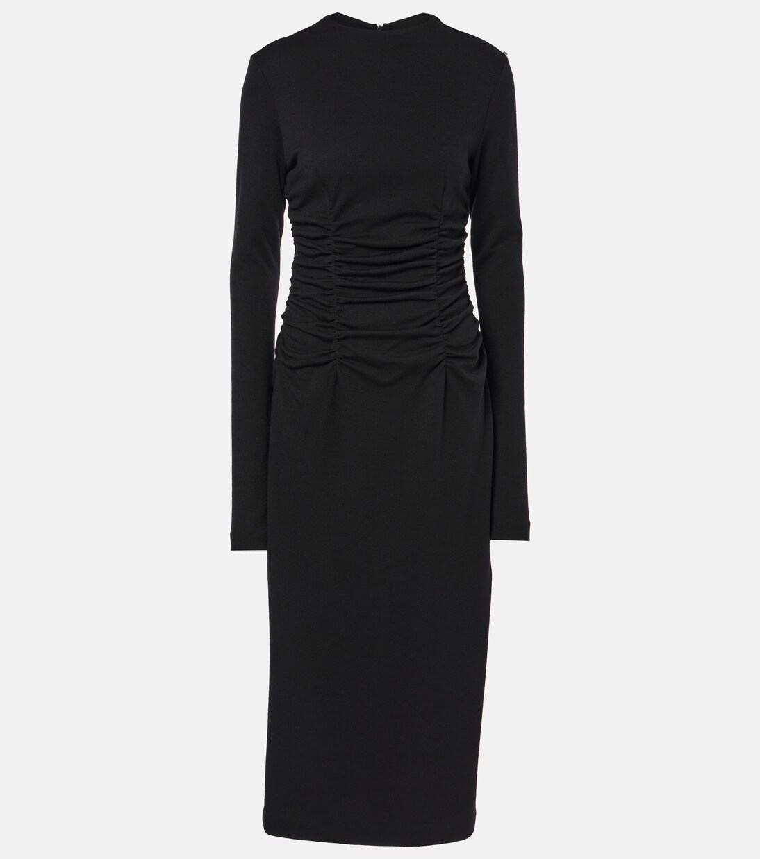 Lovely Sportmax Pure Silk Black Midi A Line Dress Black UK 8 AG008 main image 1