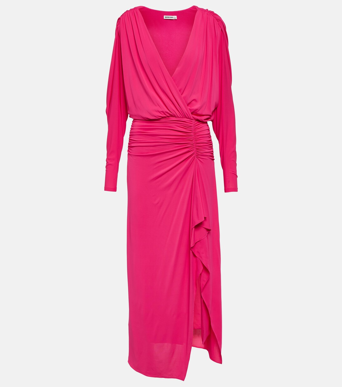 Ellie ruched maxi dress in pink - Simkhai | Mytheresa