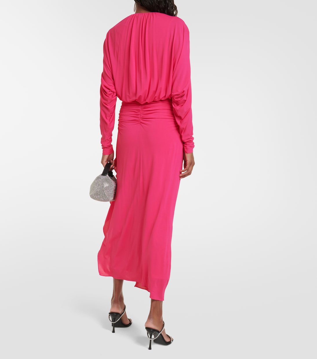 Ellie ruched maxi dress in pink - Simkhai | Mytheresa