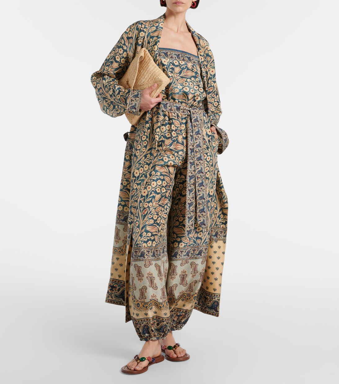 Bedruckter Jumpsuit Hede aus Seide in Multicolor - Loro Piana 