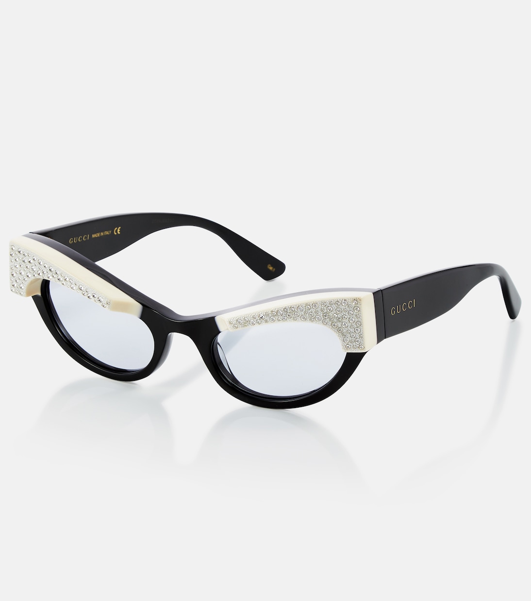 gucci black crystal sunglasses