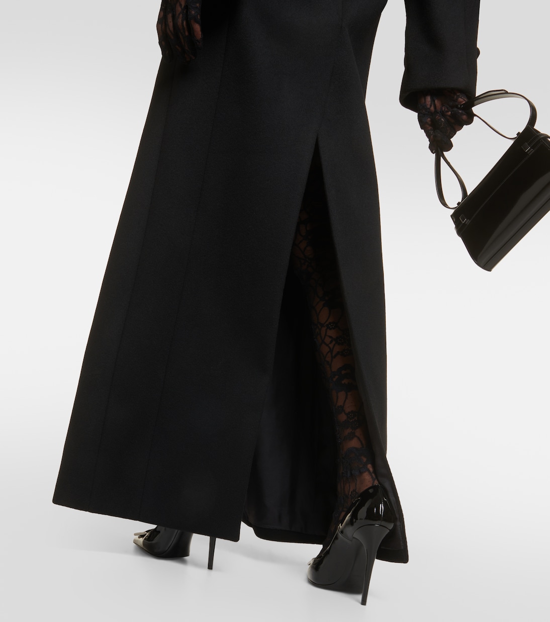 Mantel aus Wolle in Schwarz - Saint Laurent | Mytheresa