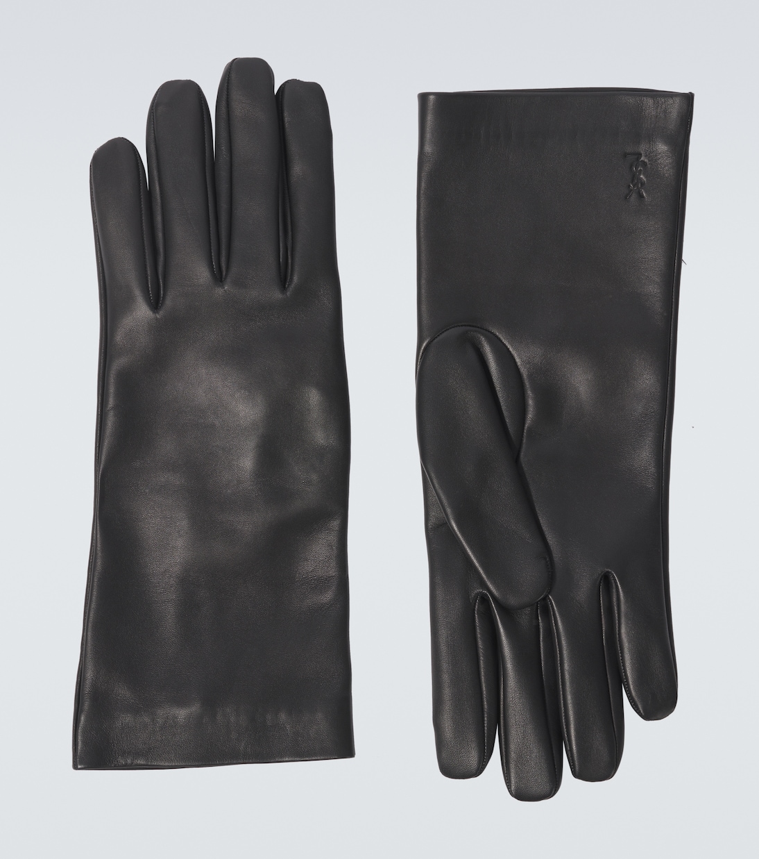 Leather gloves in black Saint Laurent Mytheresa