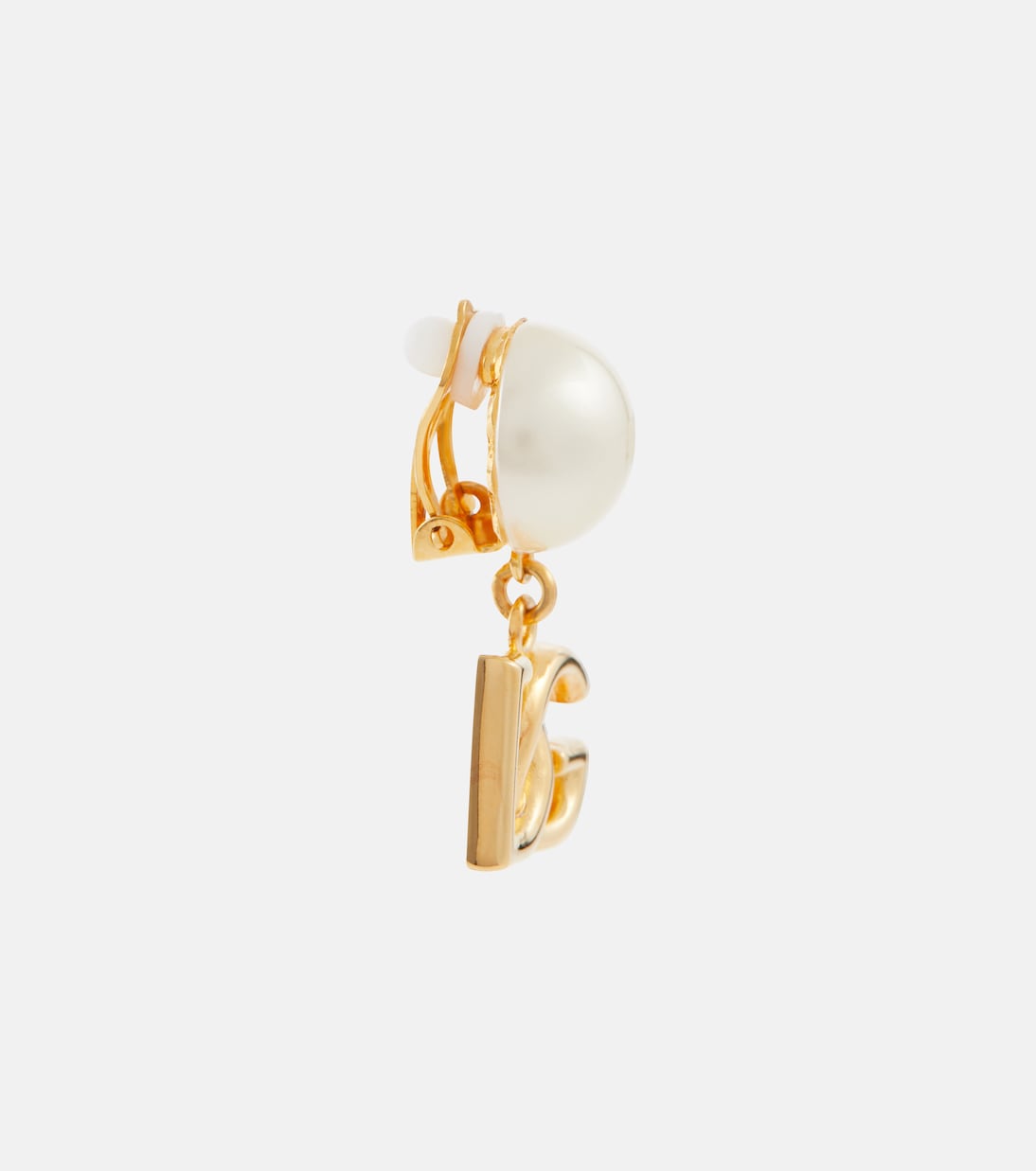 Clip-Ohrringe mit Zierperlen in Gold - Dolce Gabbana | Mytheresa