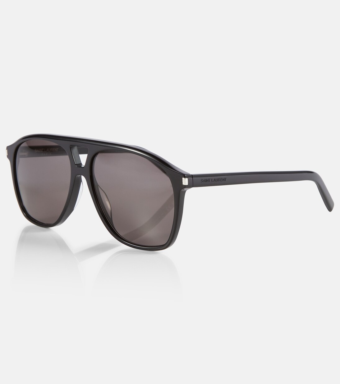SL 596 Dune aviator sunglasses in black Saint Laurent Mytheresa