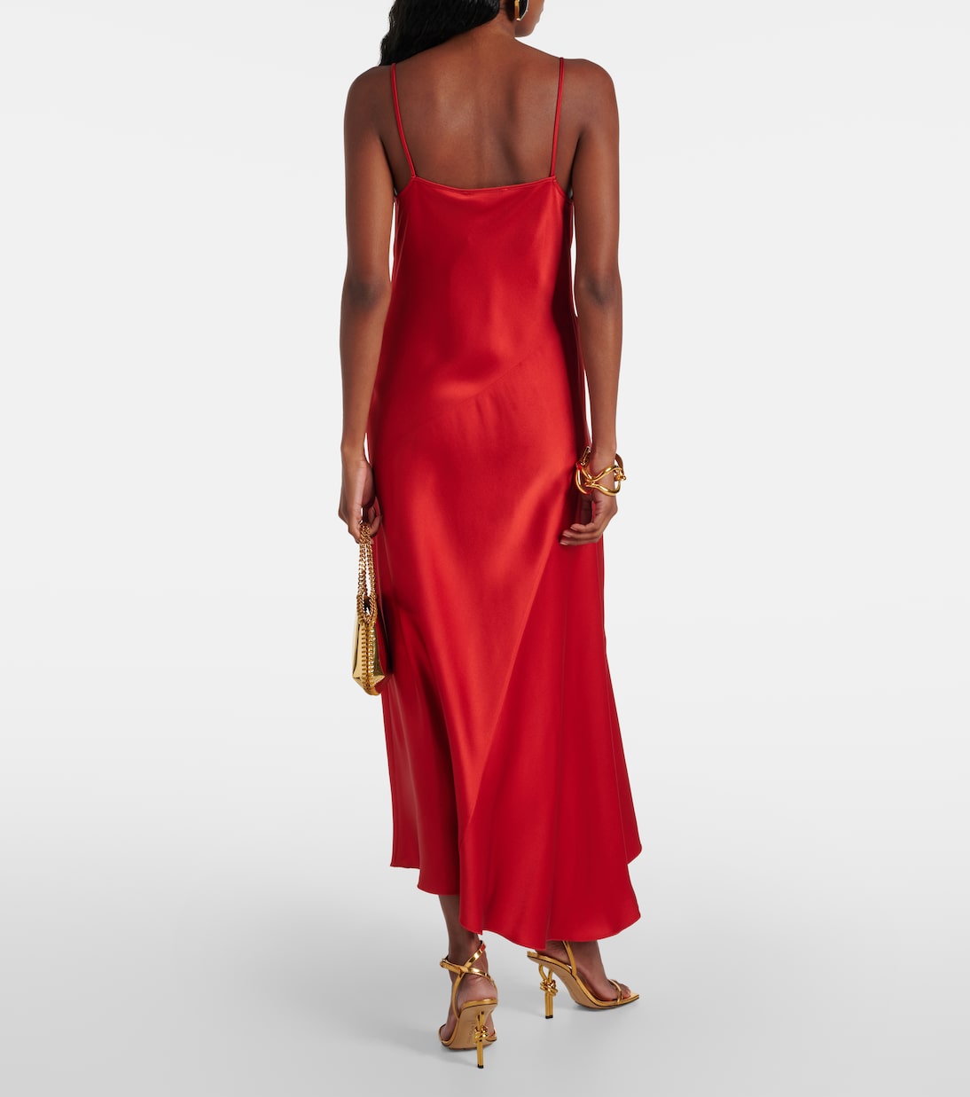Slipdress Netto aus Satin in Rot - Max Mara | Mytheresa