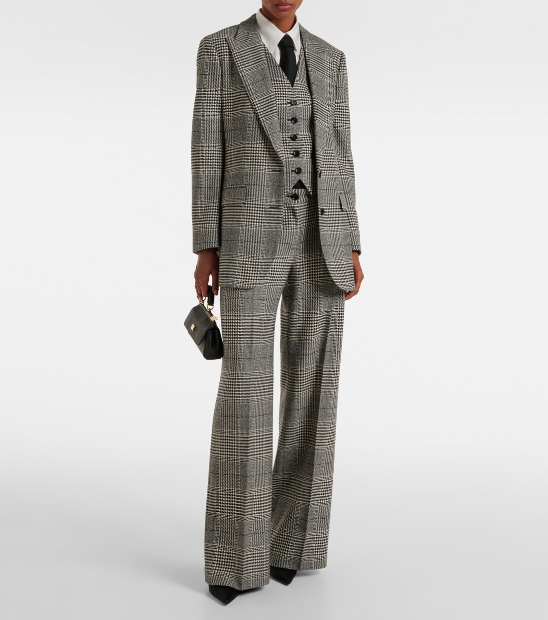 Dolce & Gabbana White Waistcoat Formal Wool  Vest