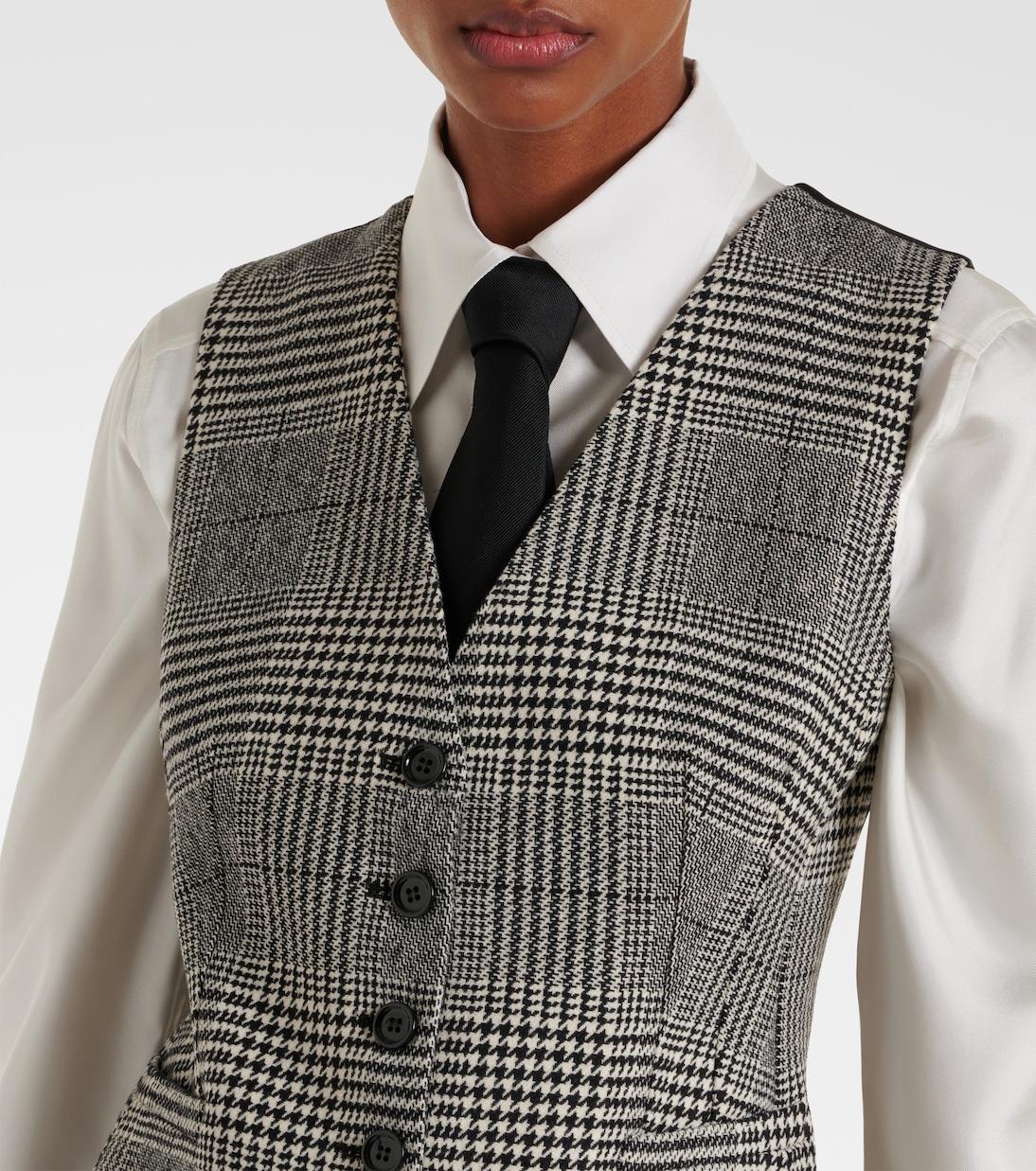 Dolce & Gabbana Purple Wool Dress Formal Waistcoat Vest