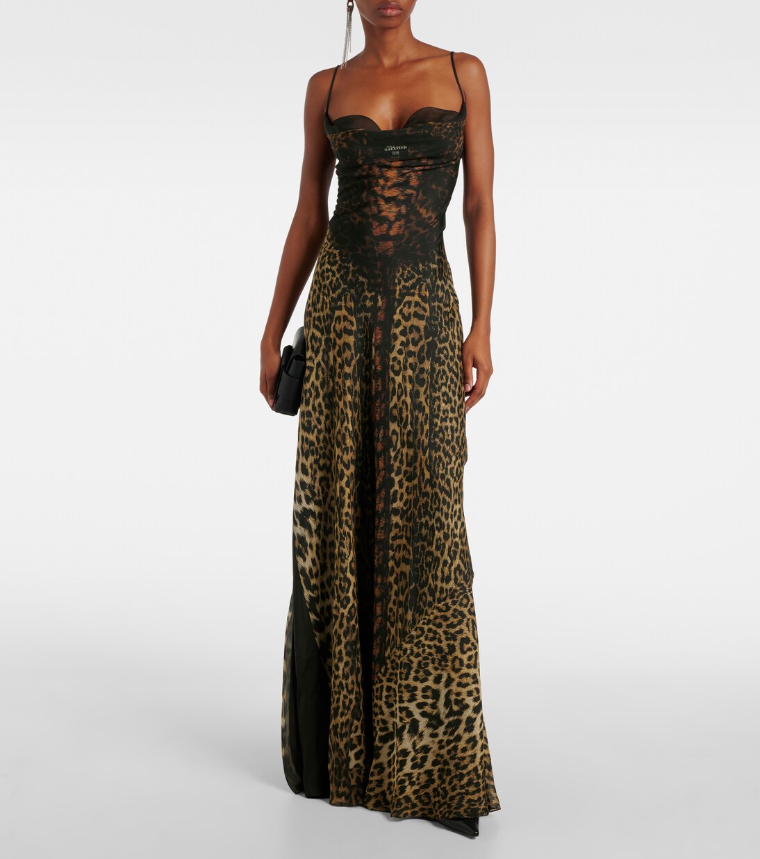 Jean paul gaultier leopard beaded dress online