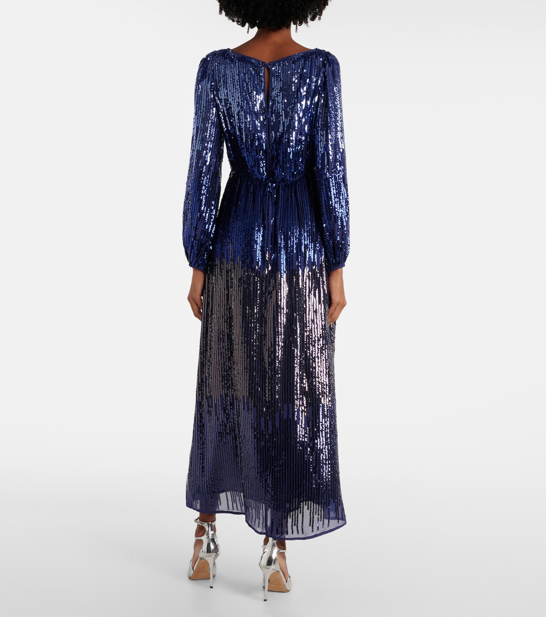 Coco sequined midi dress in blue - Rixo | Mytheresa