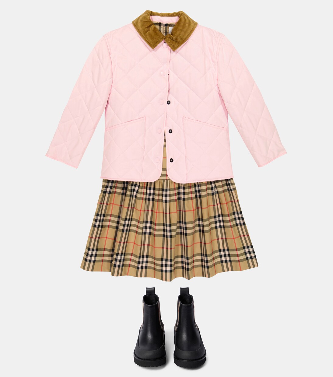 Burberry Novel Baby Girls Summer Jacket In Fluor Pink