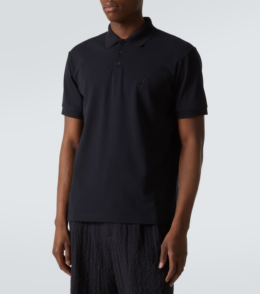 Gianmarco Venturi Blue Cotton Men's Polo Shirt