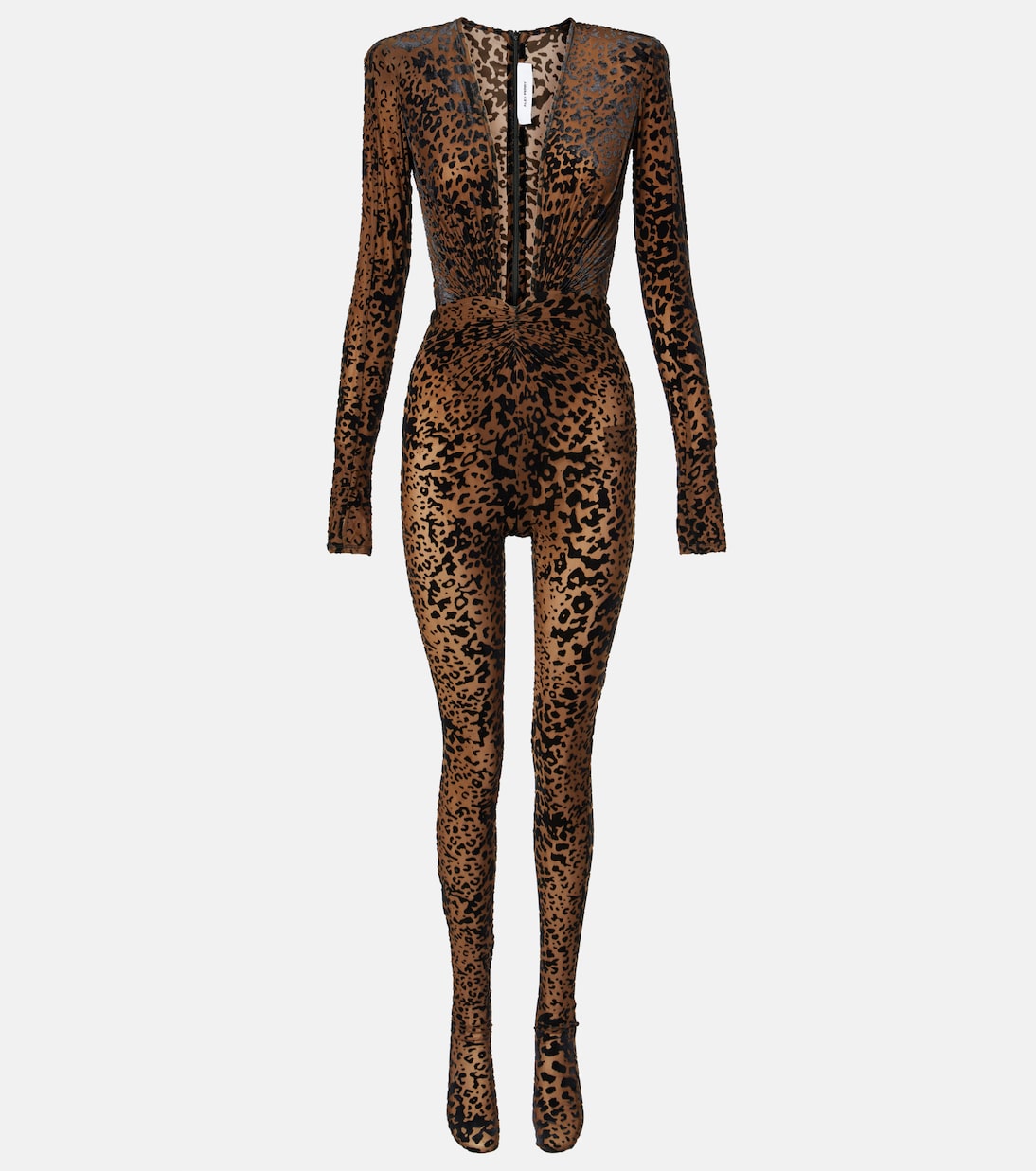 Leopard-print catsuit in multicoloured - Alex Perry | Mytheresa
