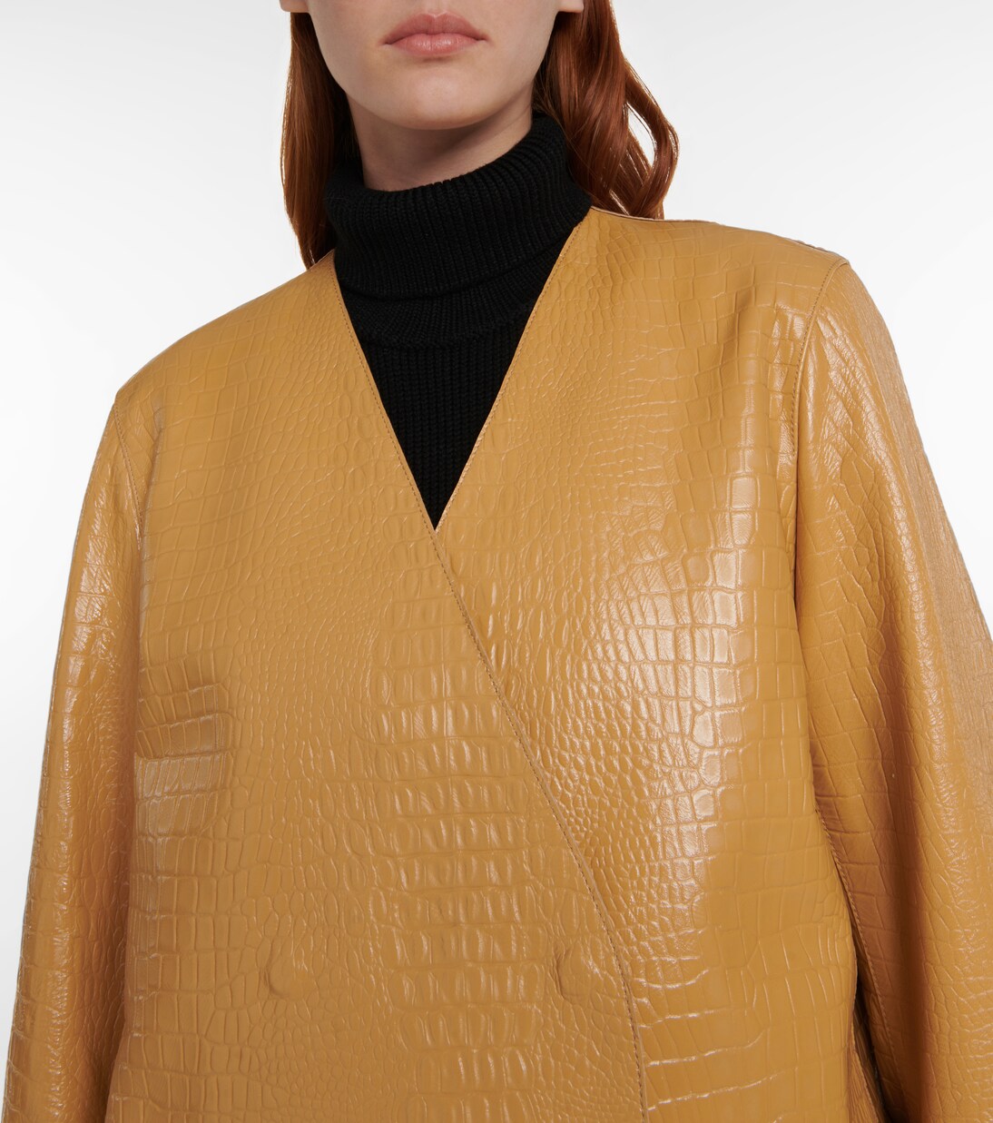 GAMORA’ CROC EFFECT BLAZER