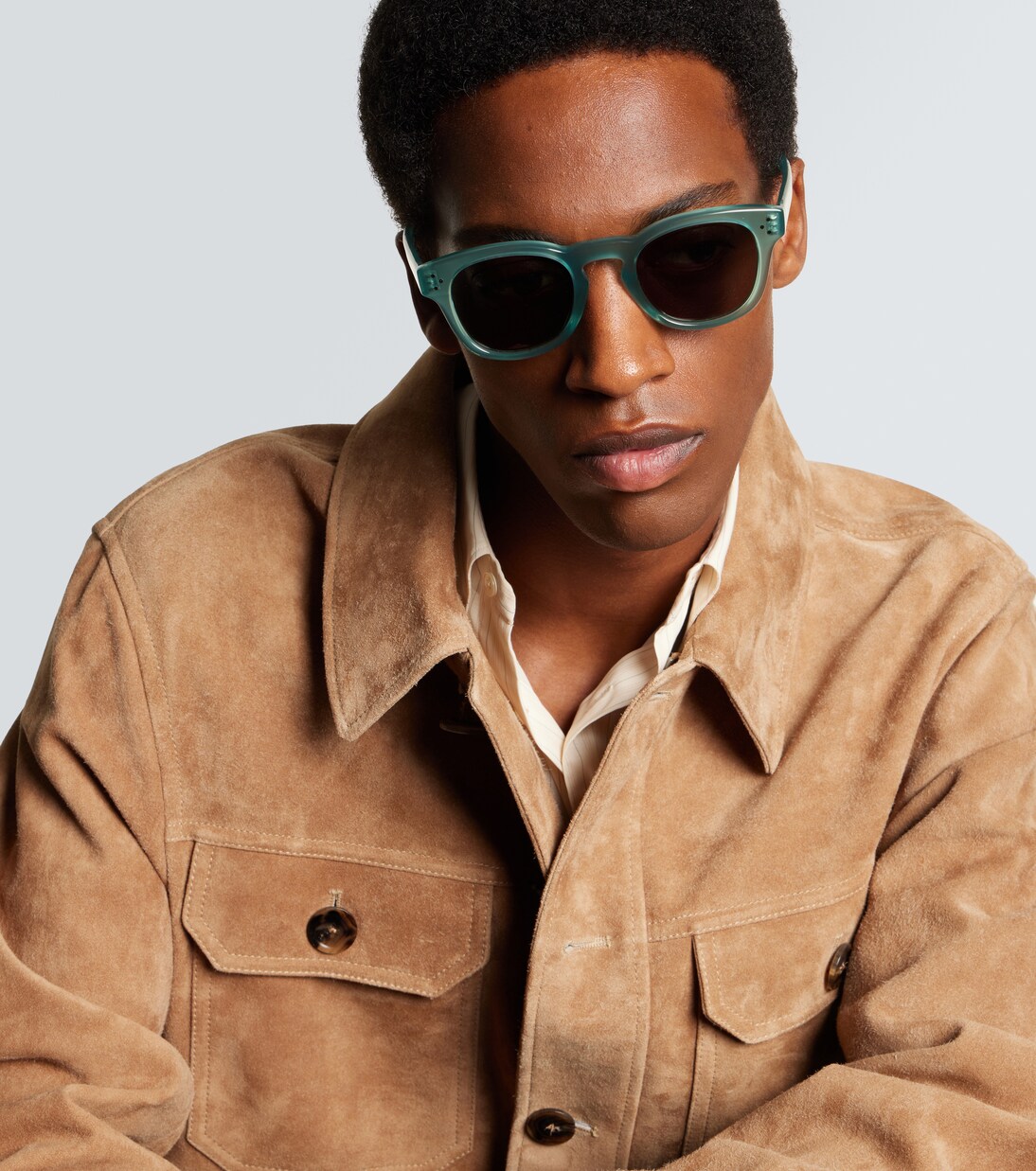 3 dots round sunglasses in green celine eyewear mytheresa