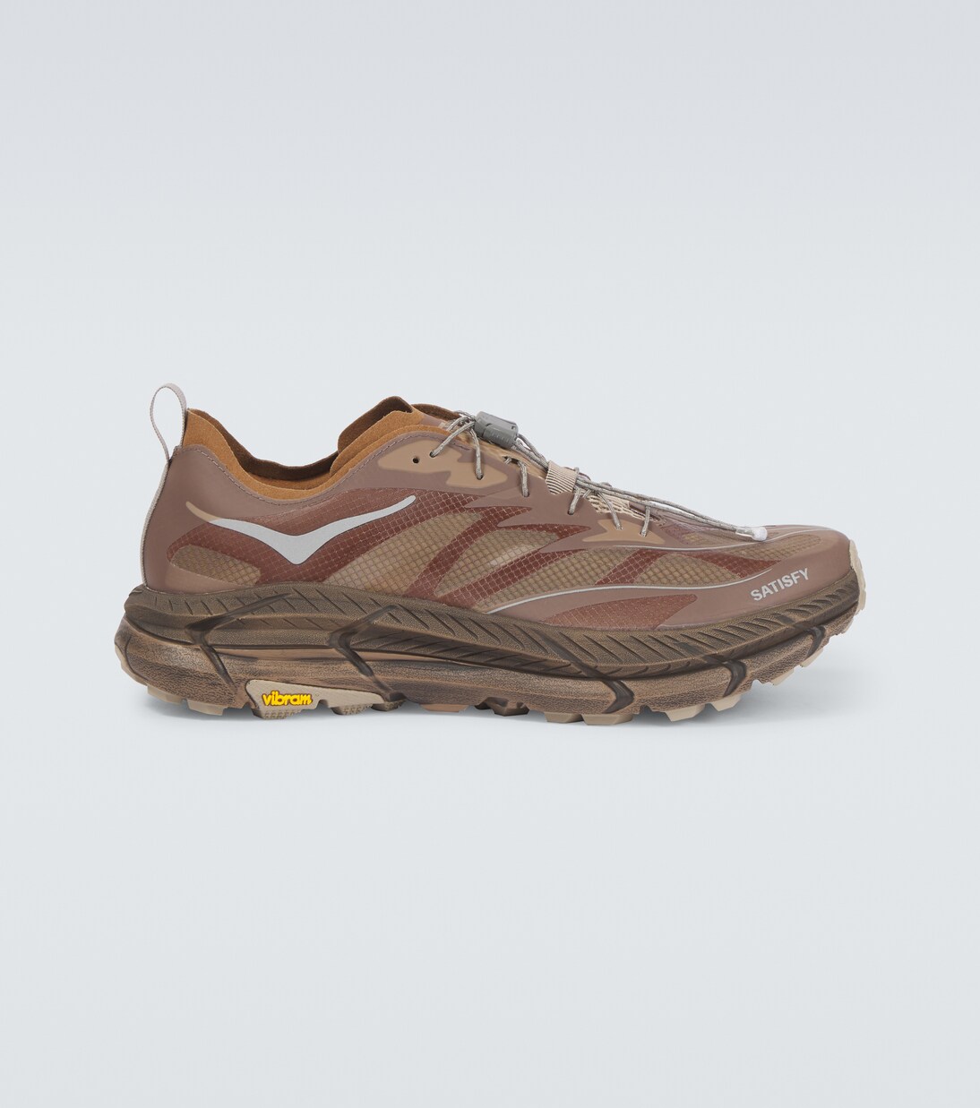 x Satisfy Mafate Speed 4 Lite sneakers in brown Hoka One One Mytheresa