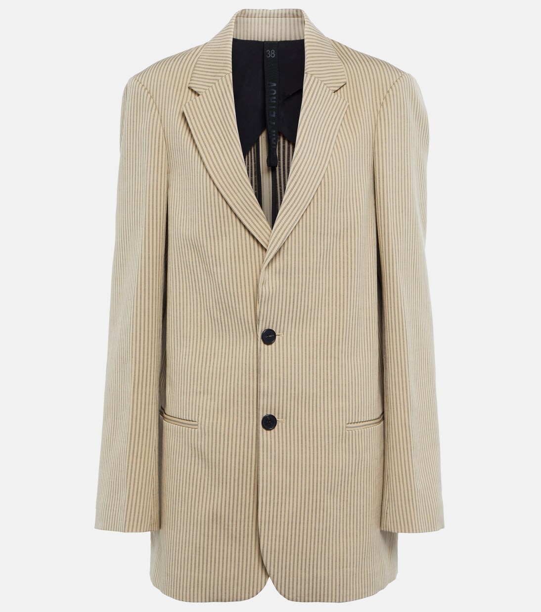 Blazer Isaac in misto cotone a righe | Petar Petrov