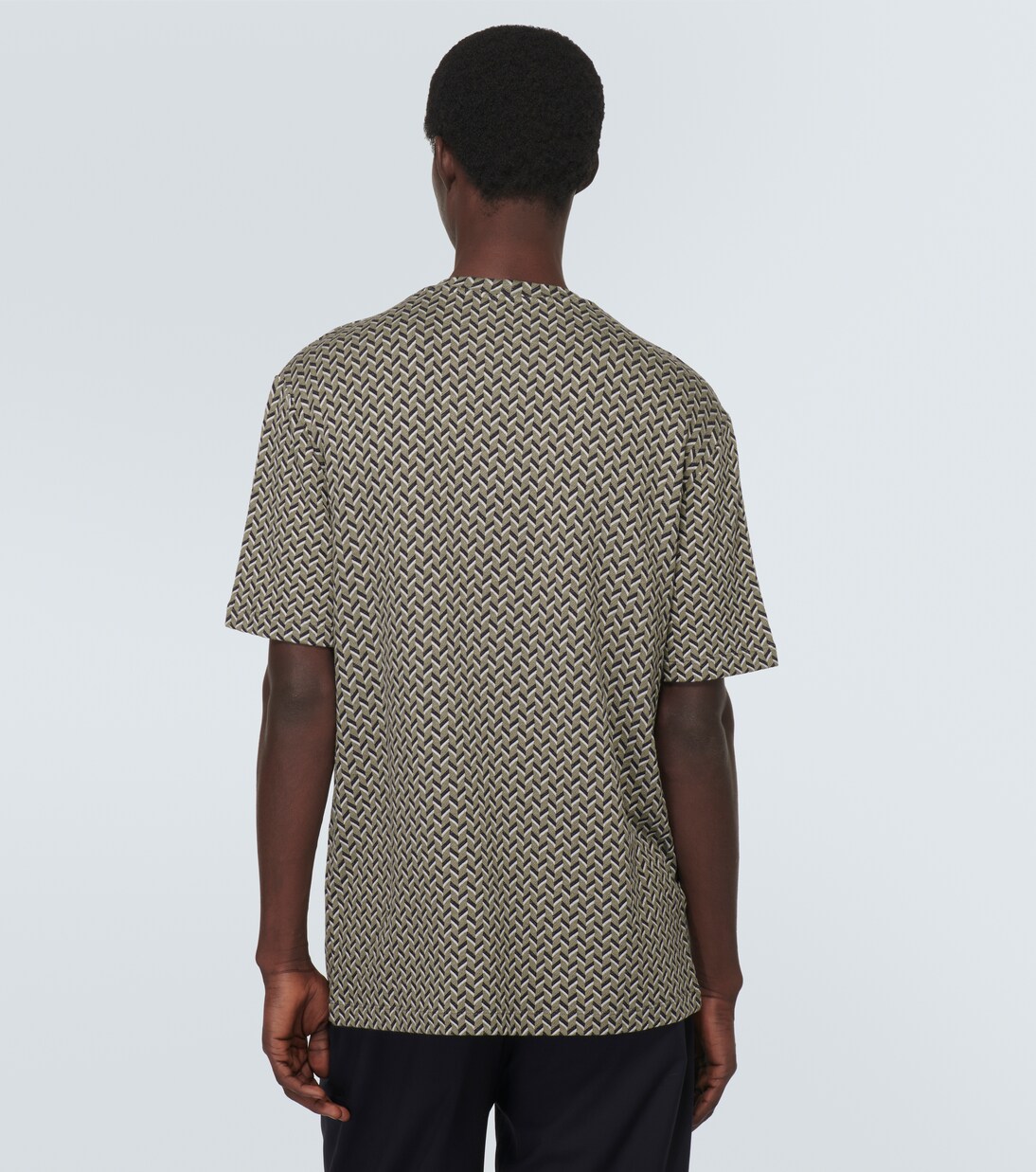 T-Shirt aus Jersey in Braun - Giorgio Armani | Mytheresa