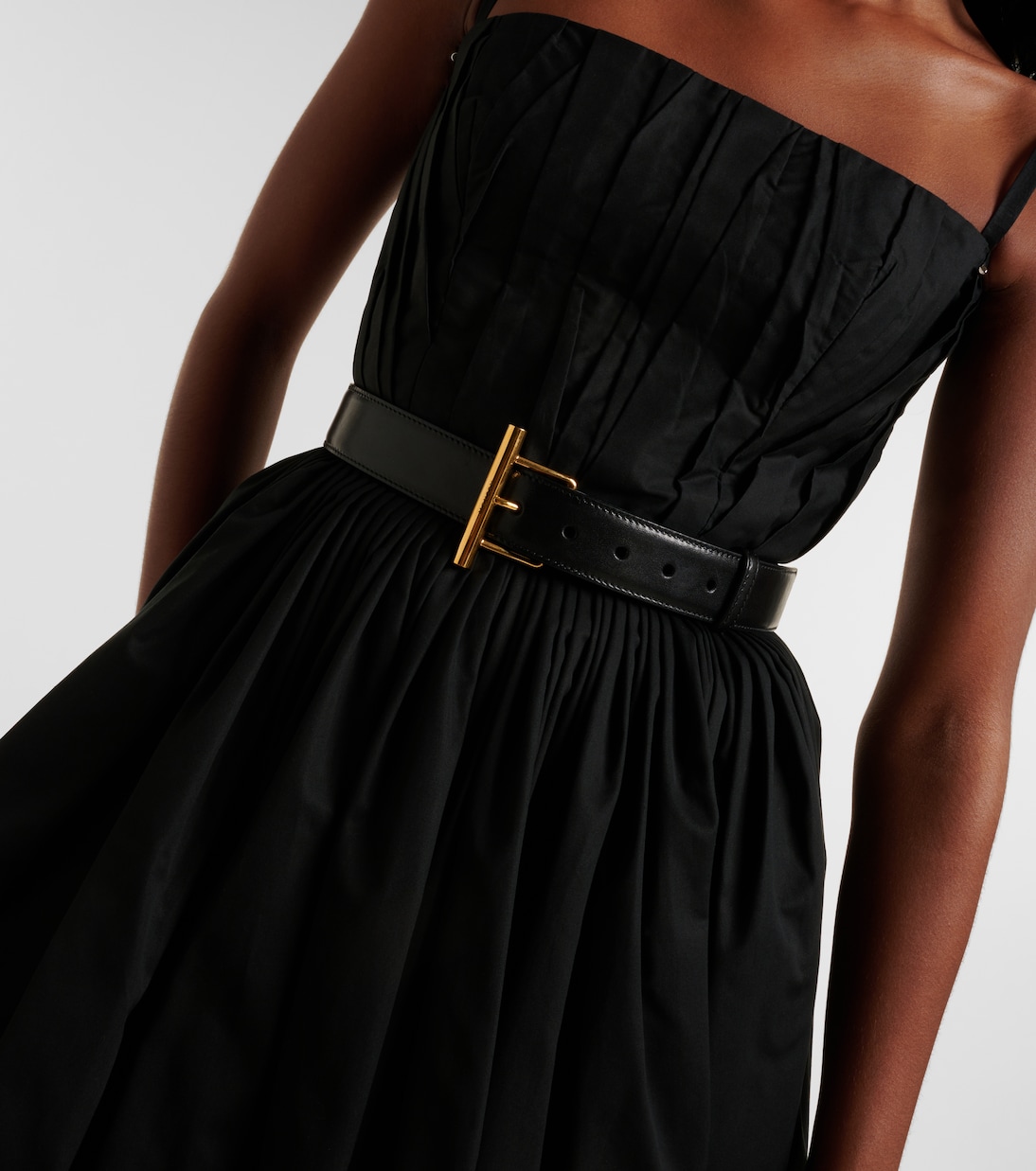 Alexander Mcqueen Black Leather Belts