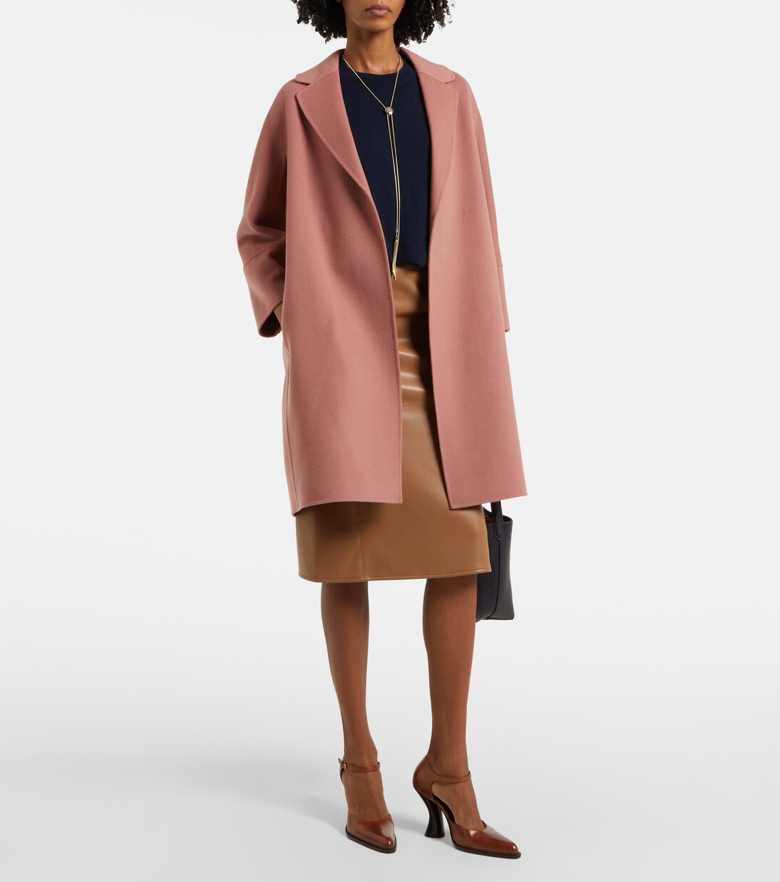 S Max Mara Women's Smmmargot Pure Virgin Wool Peacoat Beige