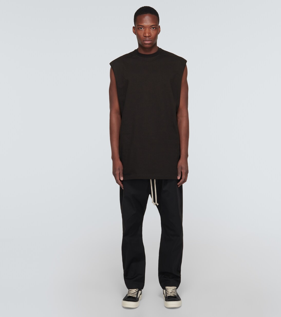 Tarp cotton T-shirt in black - Rick Owens | Mytheresa