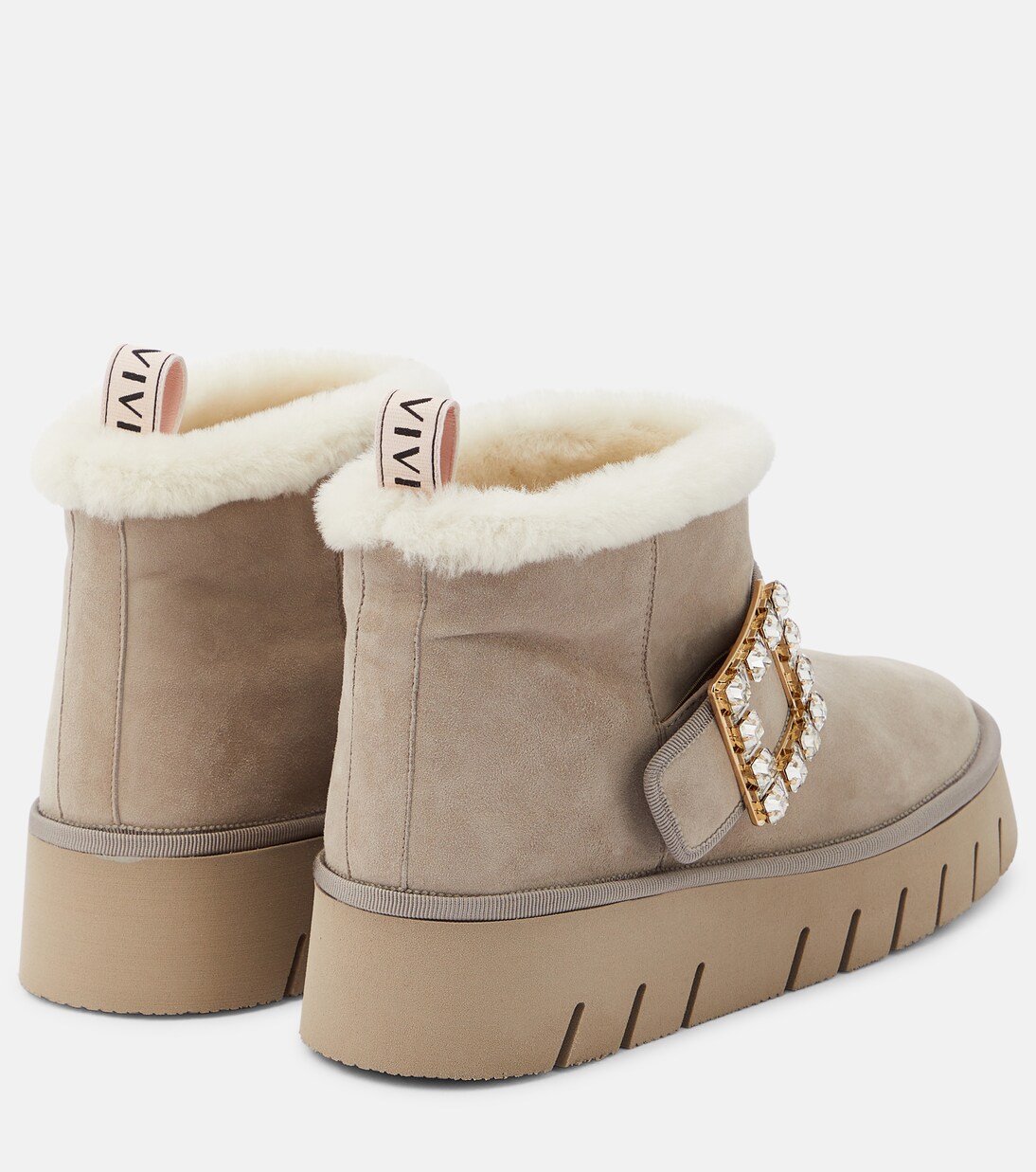 VIV SNOW ANKLE BOOTS IN SILVER PATENT CALFSKIN