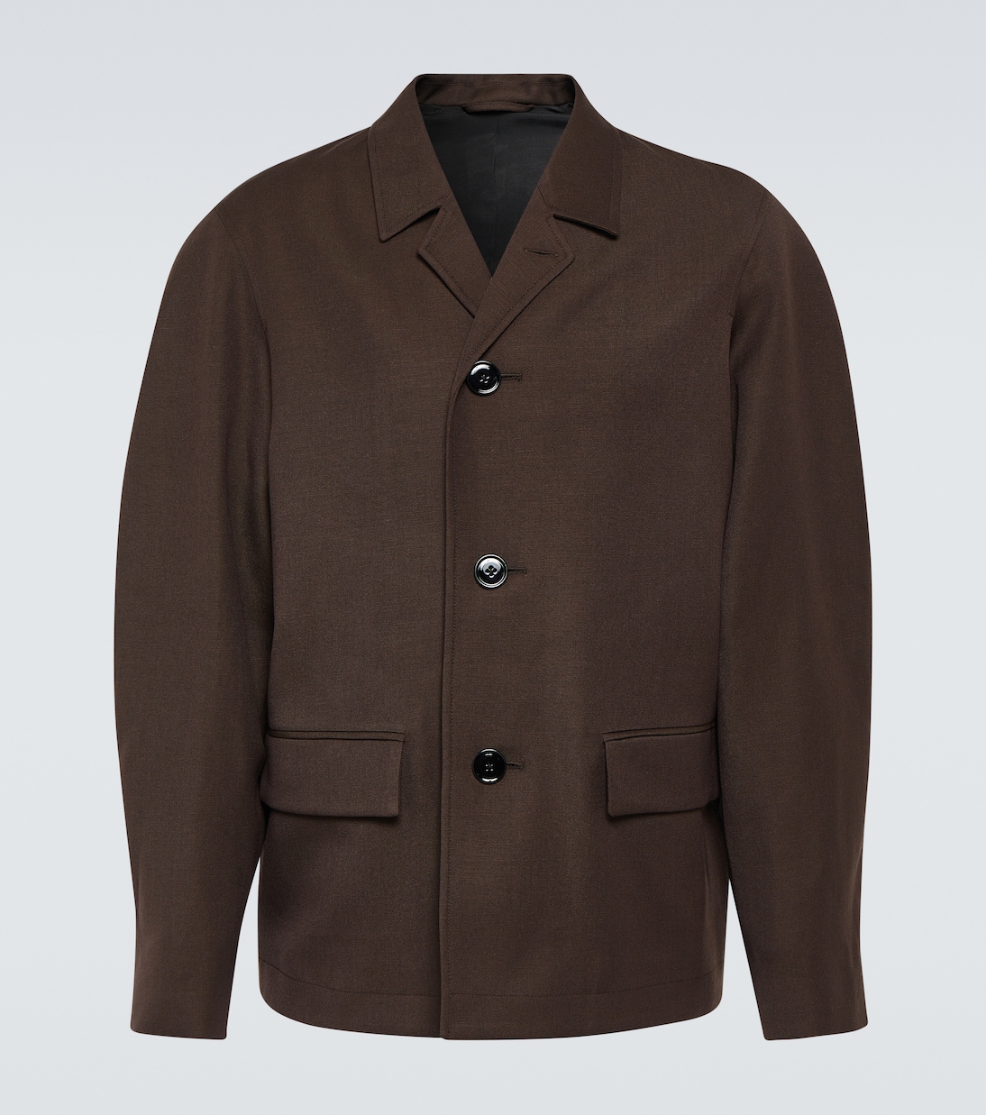 Wool and linen gabardine coat | Lemaire