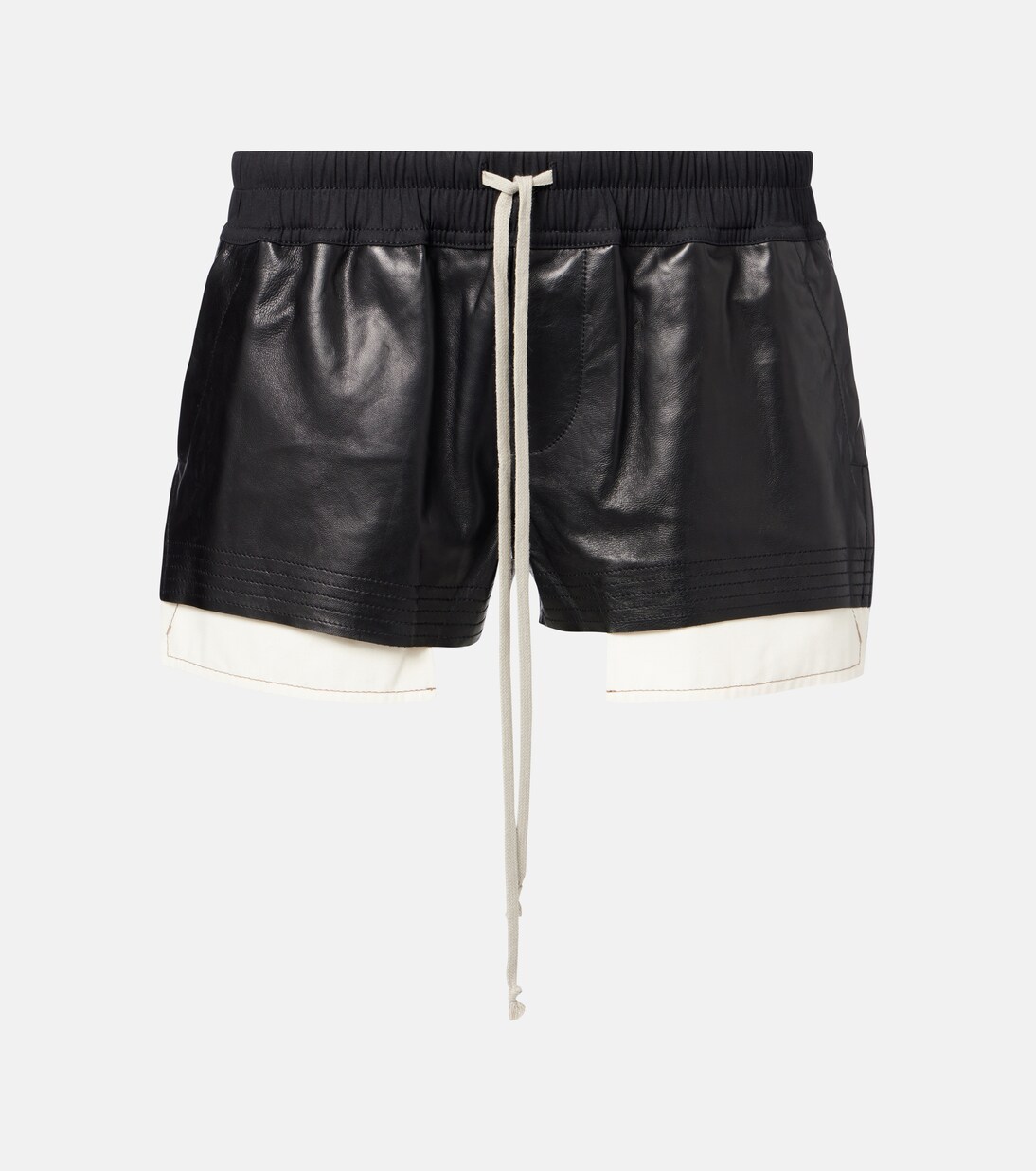 Fog leather shorts in black - Rick Owens | Mytheresa