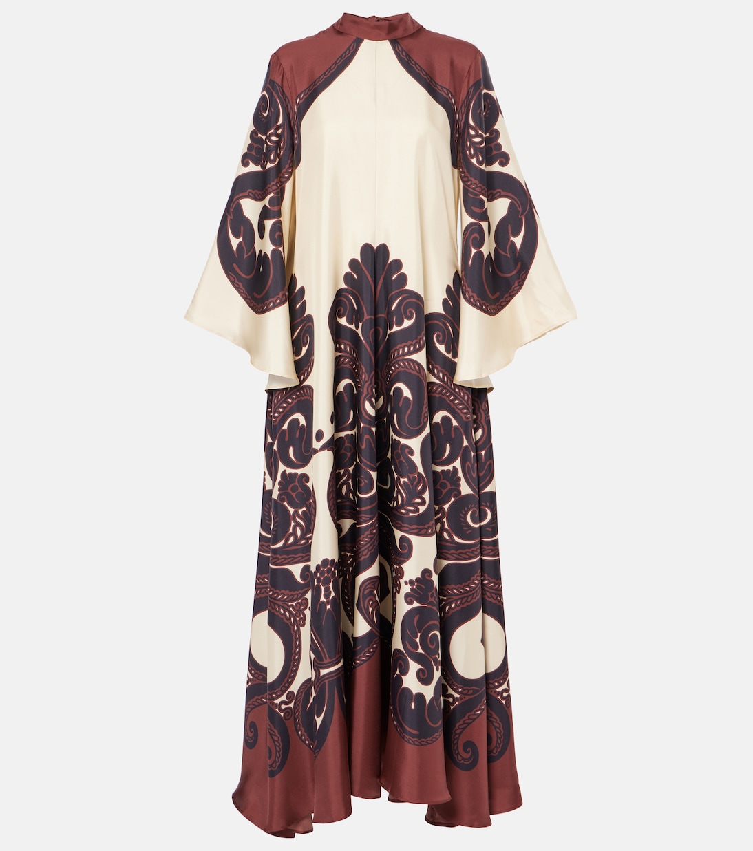 The Apericena Silk Dress In Dazed Placée