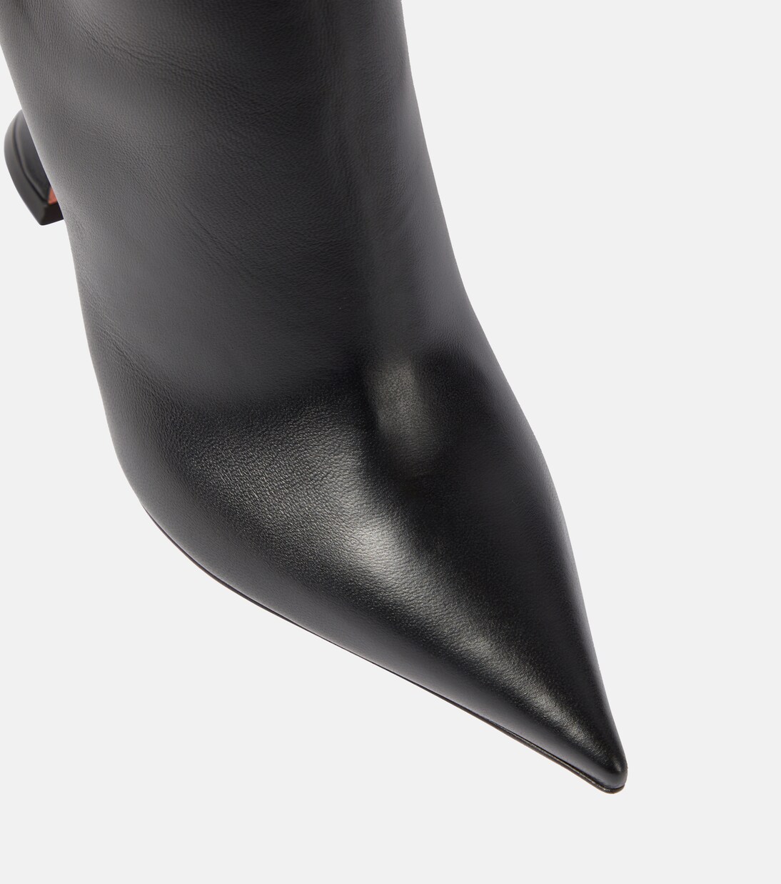 amina muaddi giorgia leather ankle boots