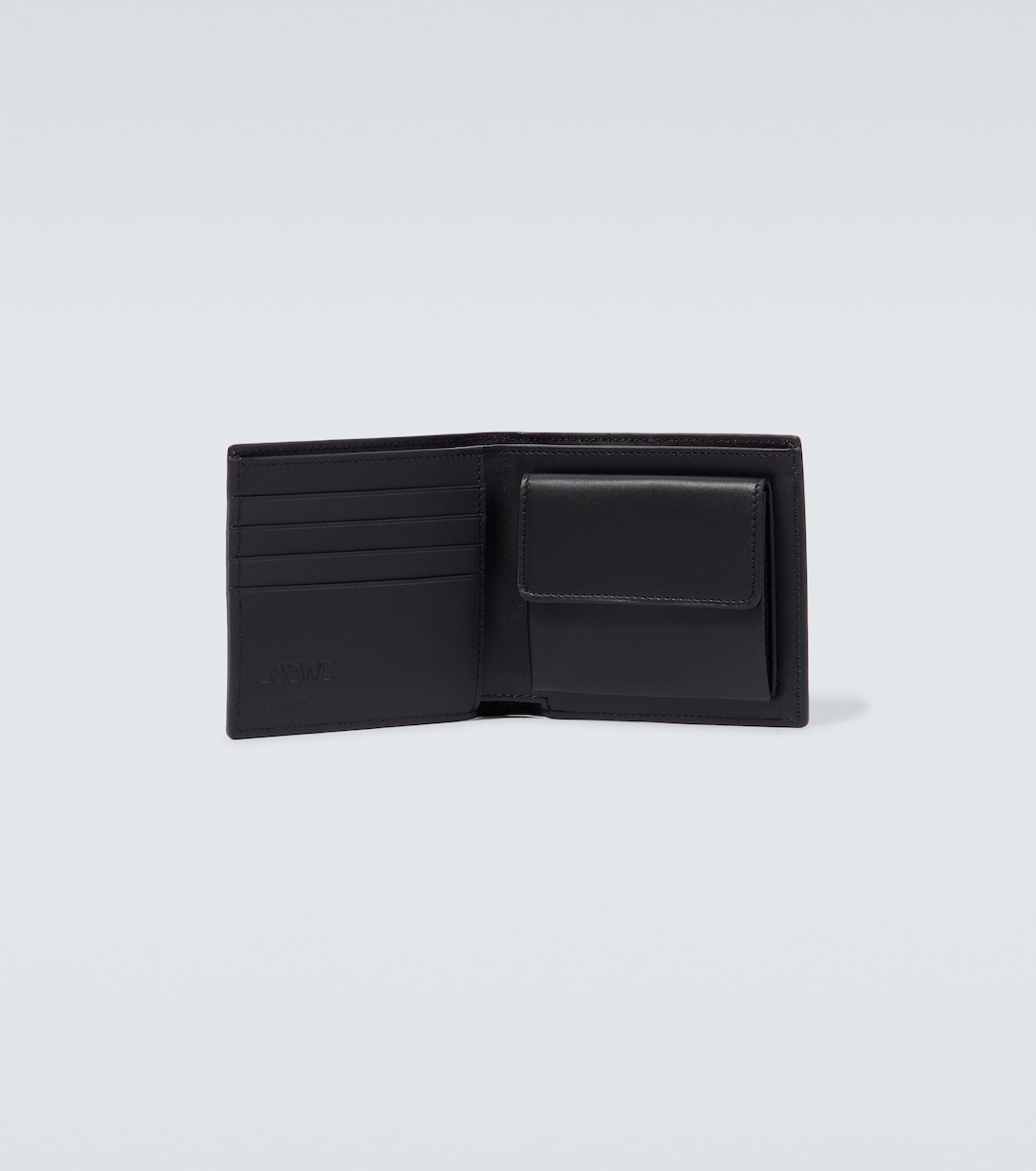 Leather bifold wallet in black - Loewe | Mytheresa
