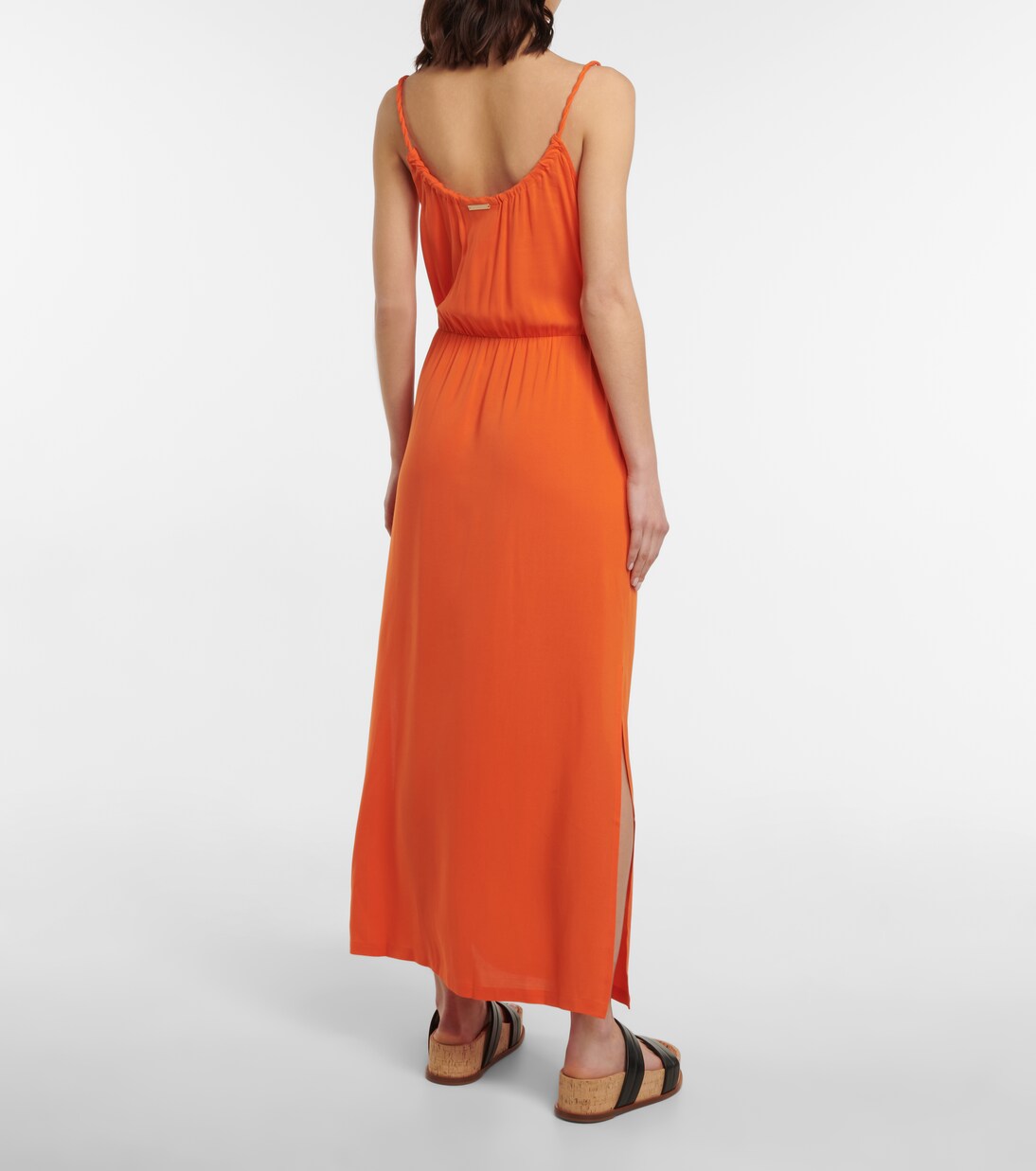 Braid-trimmed maxi dress | Heidi Klein