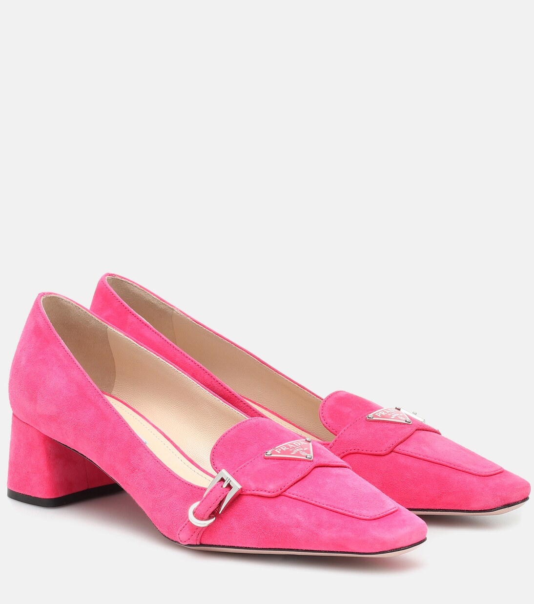 Pink prada shoes best sale