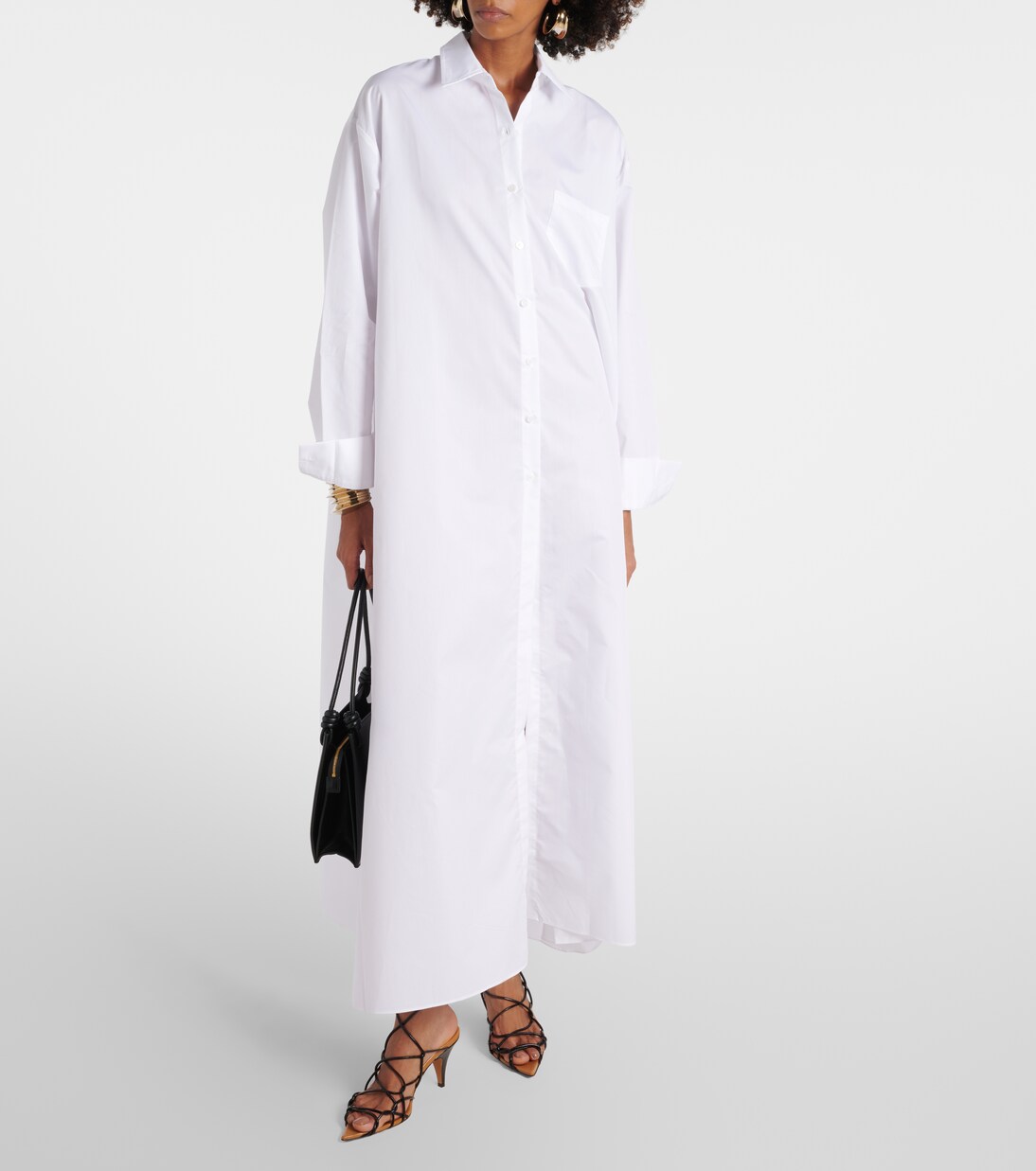 Hemdblusenkleid Avery in Weiß - The Frankie Shop | Mytheresa