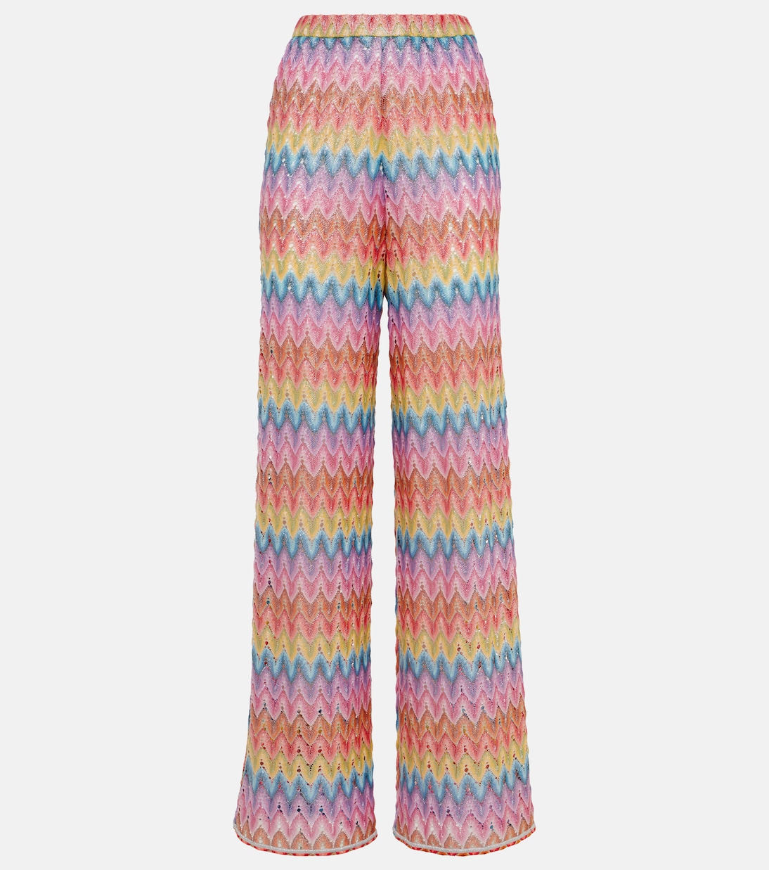 Palazzo-Hose aus Häkelstrick in Multicolor - Missoni | Mytheresa