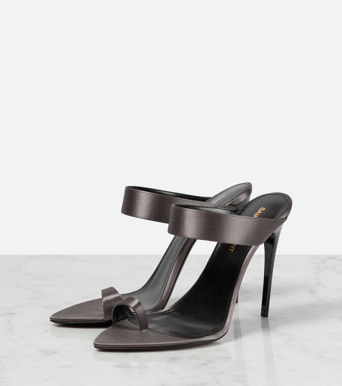 Mules Martha 110 en satin | Saint Laurent