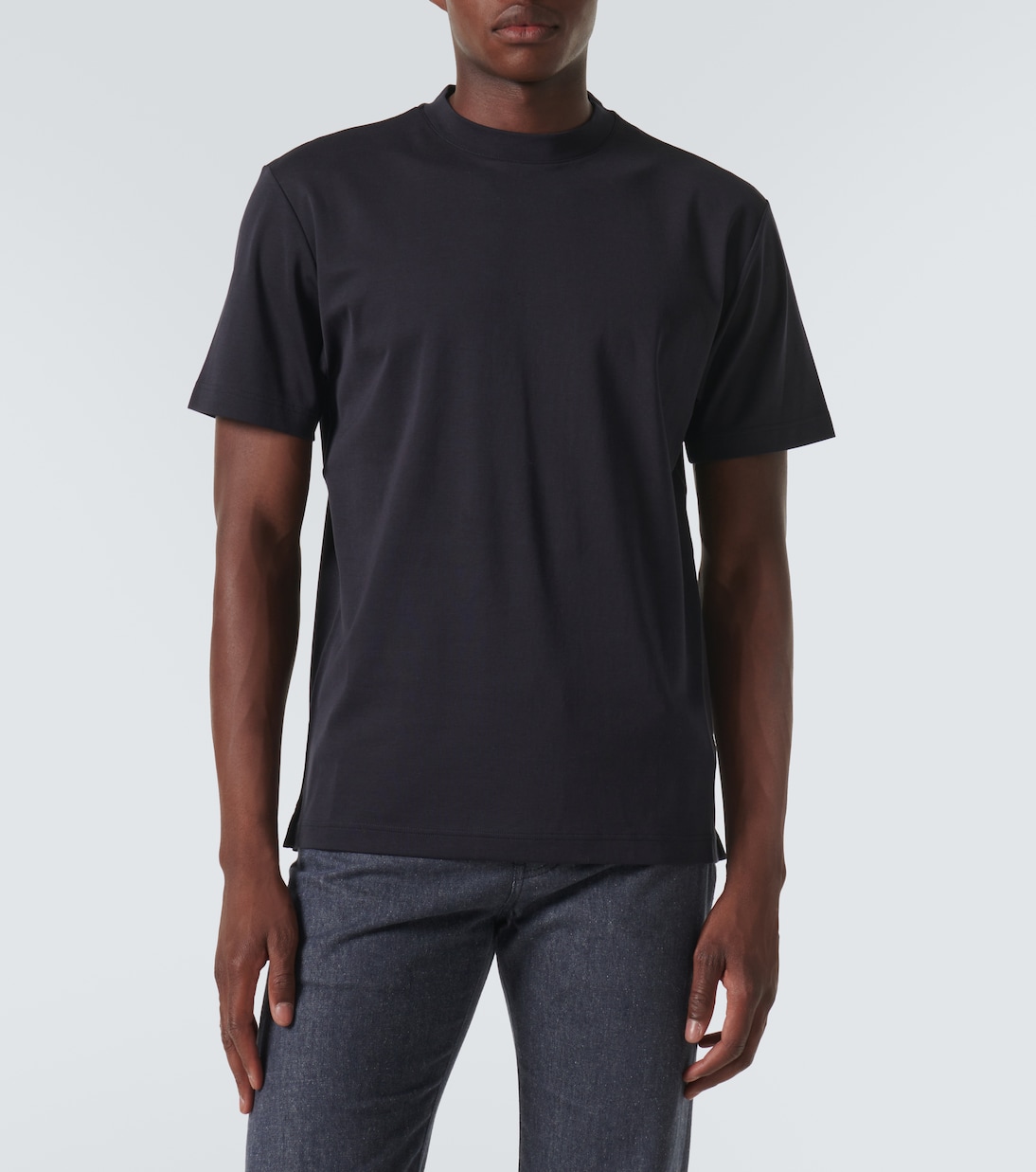T-Shirt aus Baumwoll-Jersey in Blau - Loro Piana | Mytheresa