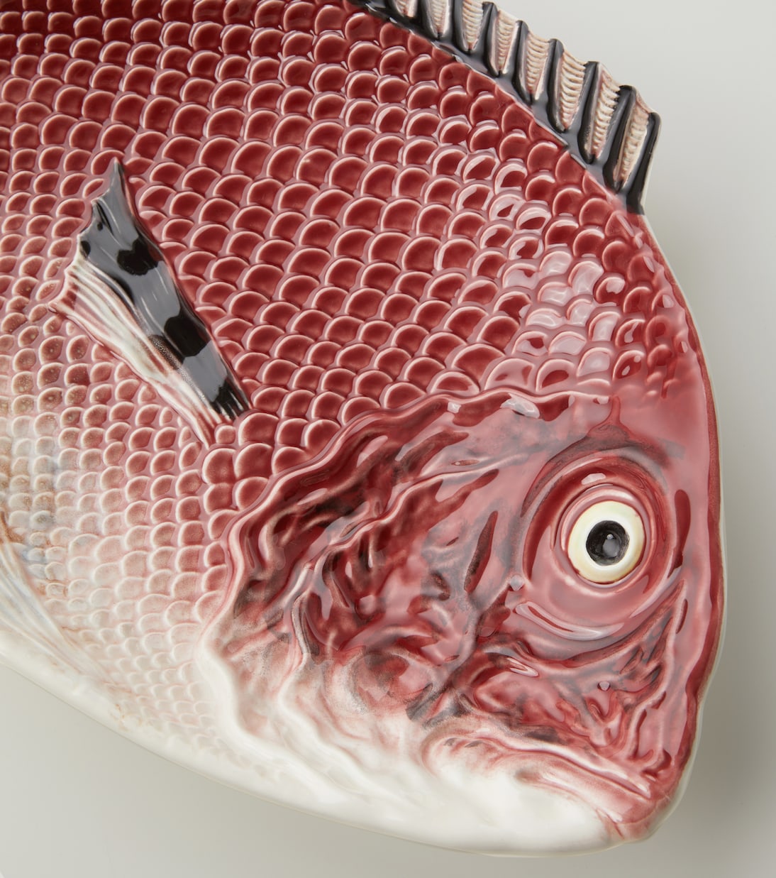Fish Large platter in red - Bordallo Pinheiro | Mytheresa