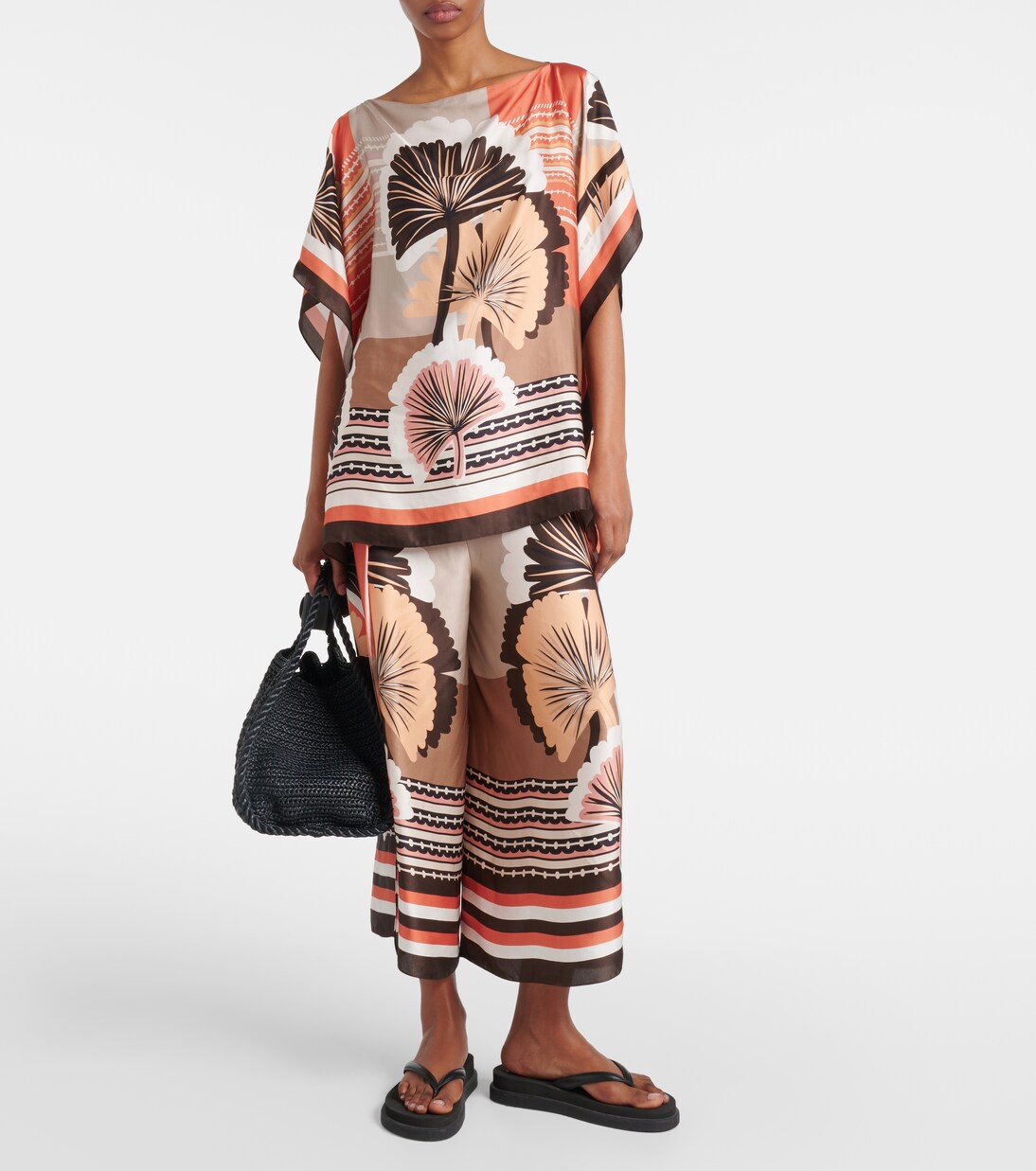 Blasone wide-leg pants in brown - Max Mara | Mytheresa
