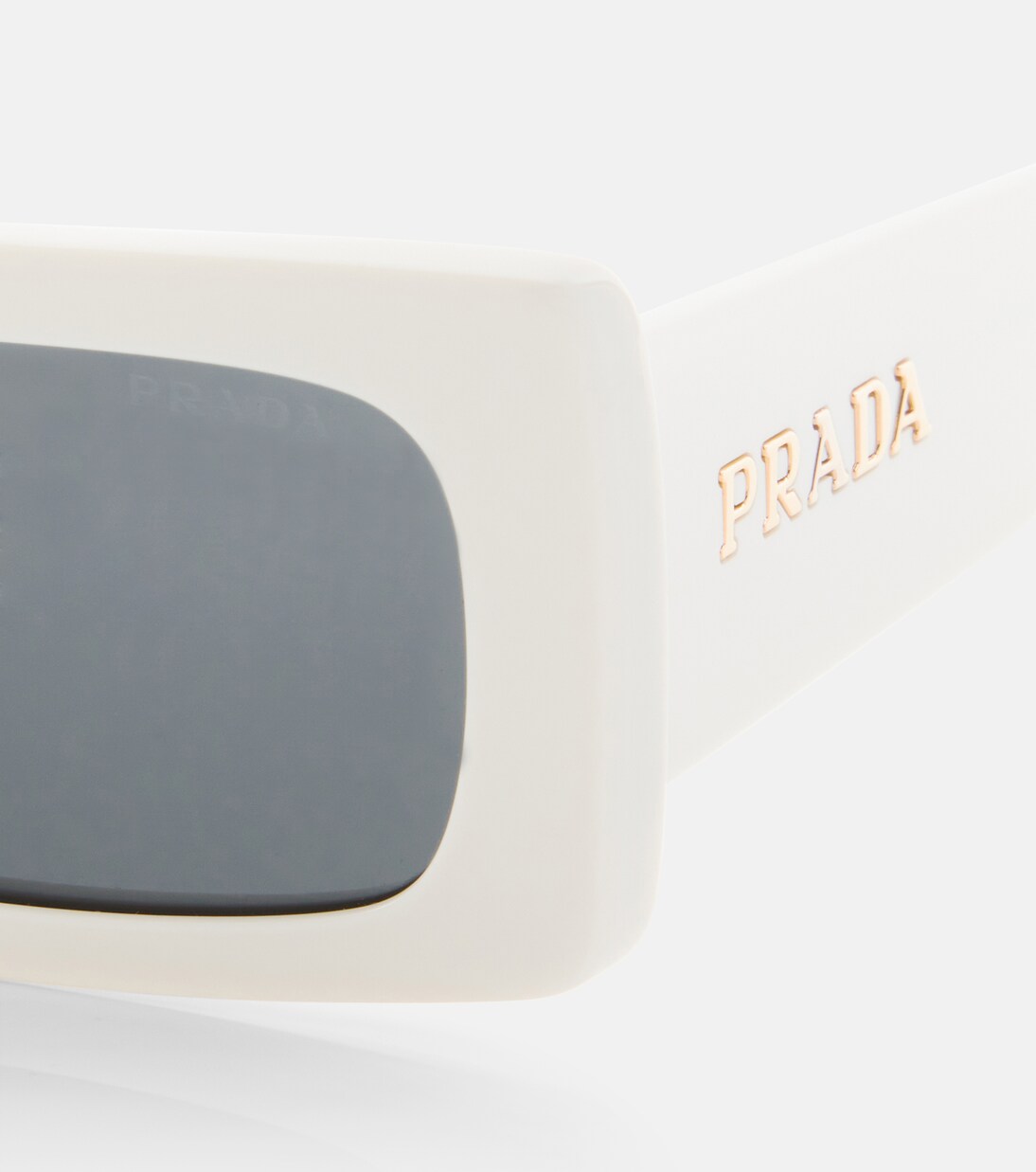 Eckige Sonnenbrille in Weiß - Prada | Mytheresa