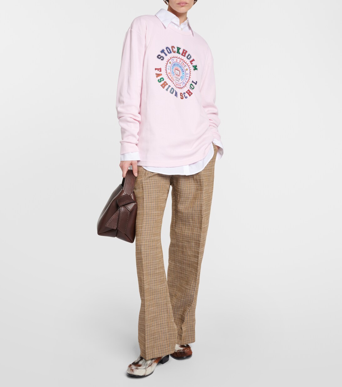 Bedrucktes Top aus Baumwoll-Jersey in Pink - Acne Studios | Mytheresa