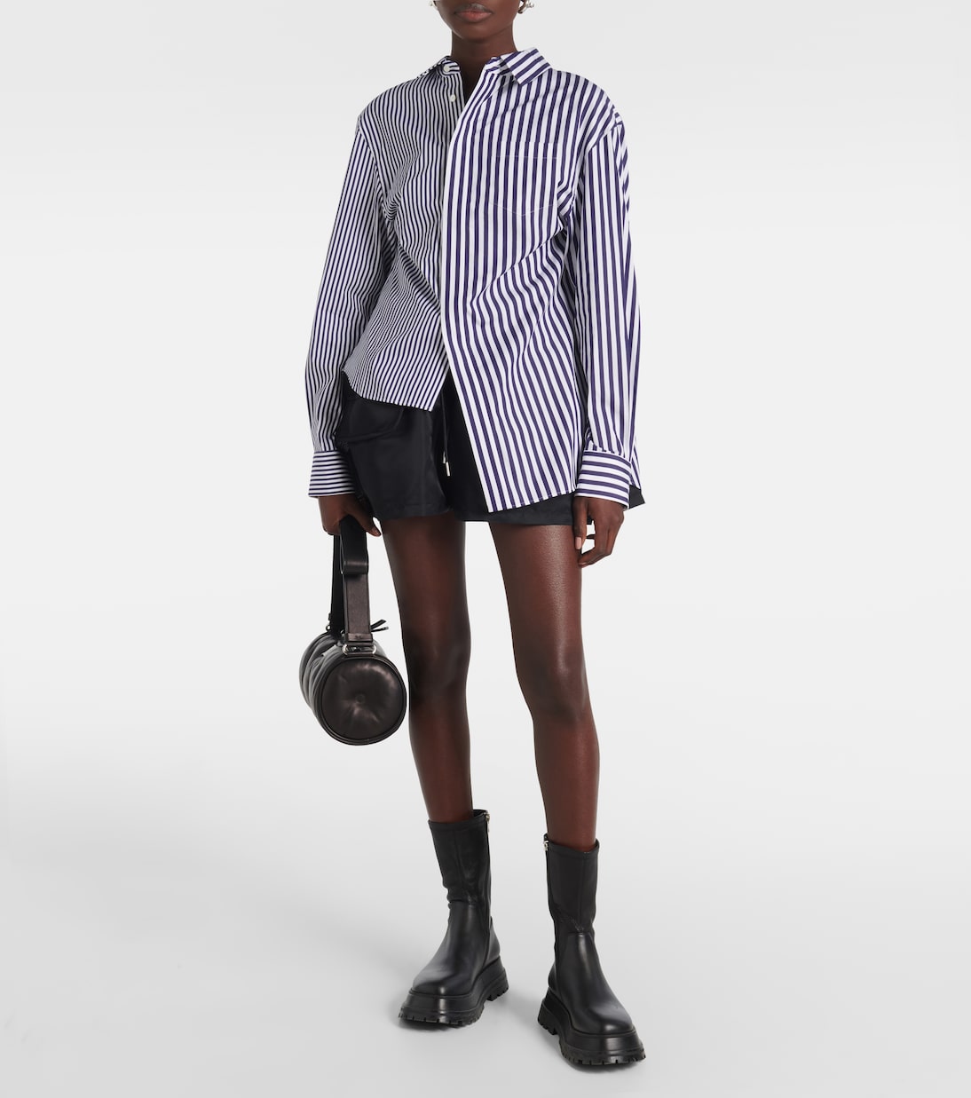 Sacai Cotton Poplin Jacket Blouson 600062697blu main image 0