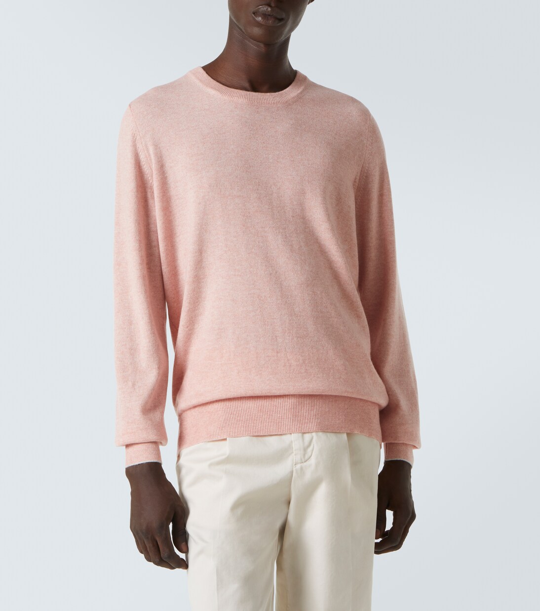 Pull 100% Cachemire Brunello Cucinelli Bleu Ciel Clair Taille M - Occasion Très Bon état, Style Classique