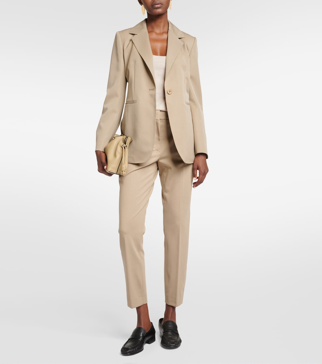 Blazer Sandalo aus Wolle und Mohair in Beige - Max Mara | Mytheresa 